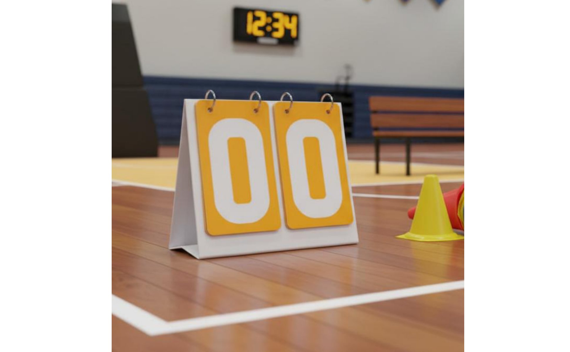 Manual Flip Scoreboard Large Visible Numbers Tabletop Score Flipper for Referees