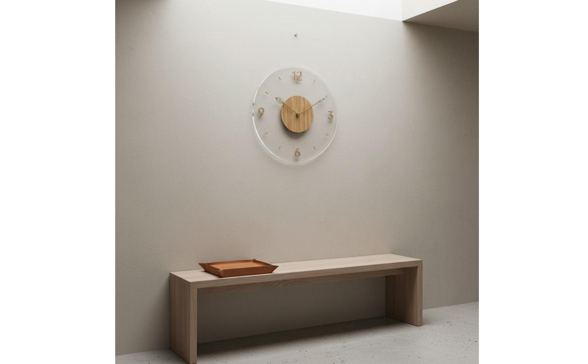 Floating Number Wall Clock Non-Ticking for Living Room, Bedroom