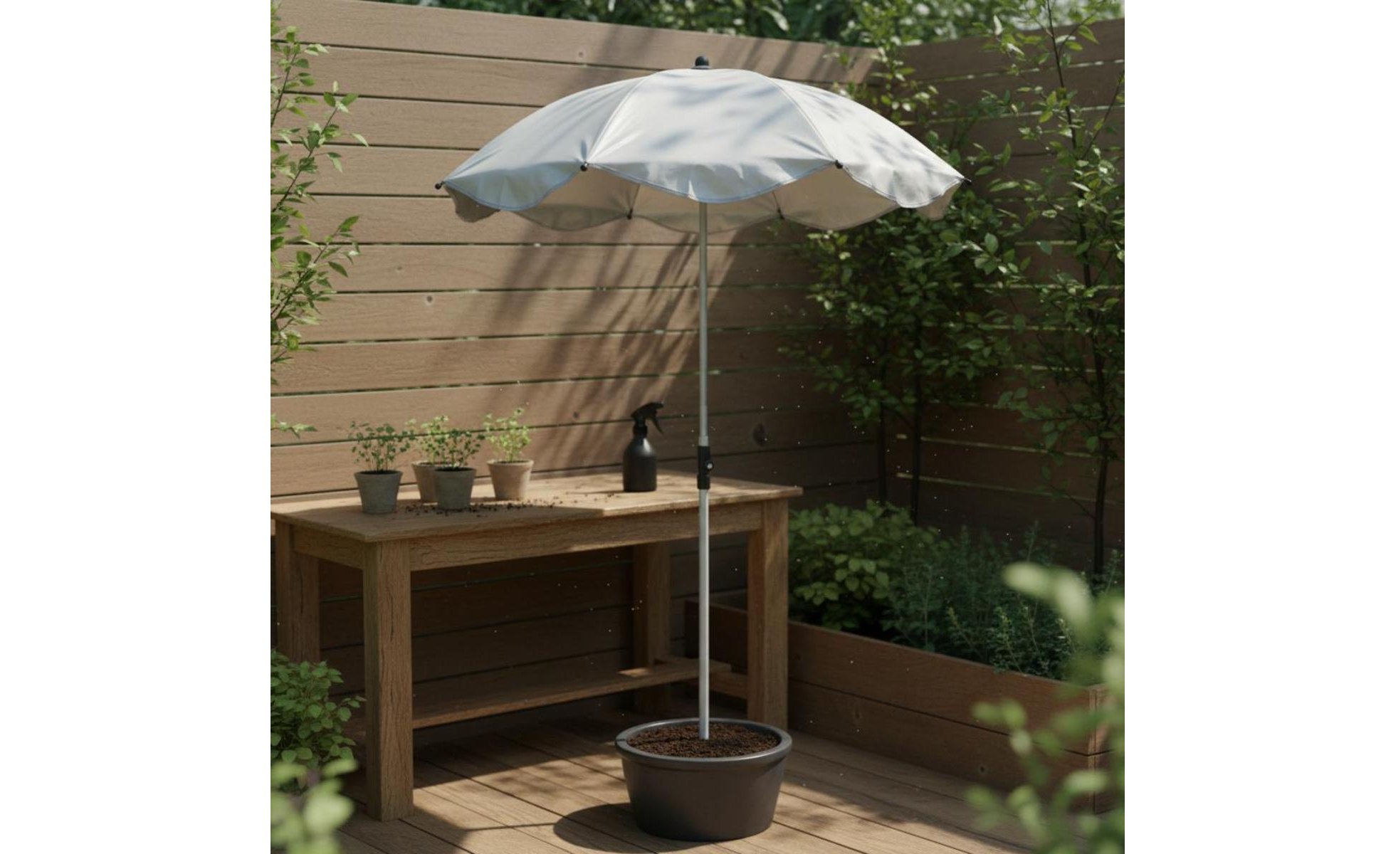 Potted Plant Sunshade Sun Protection Mini Plant Umbrella Heat Insulation