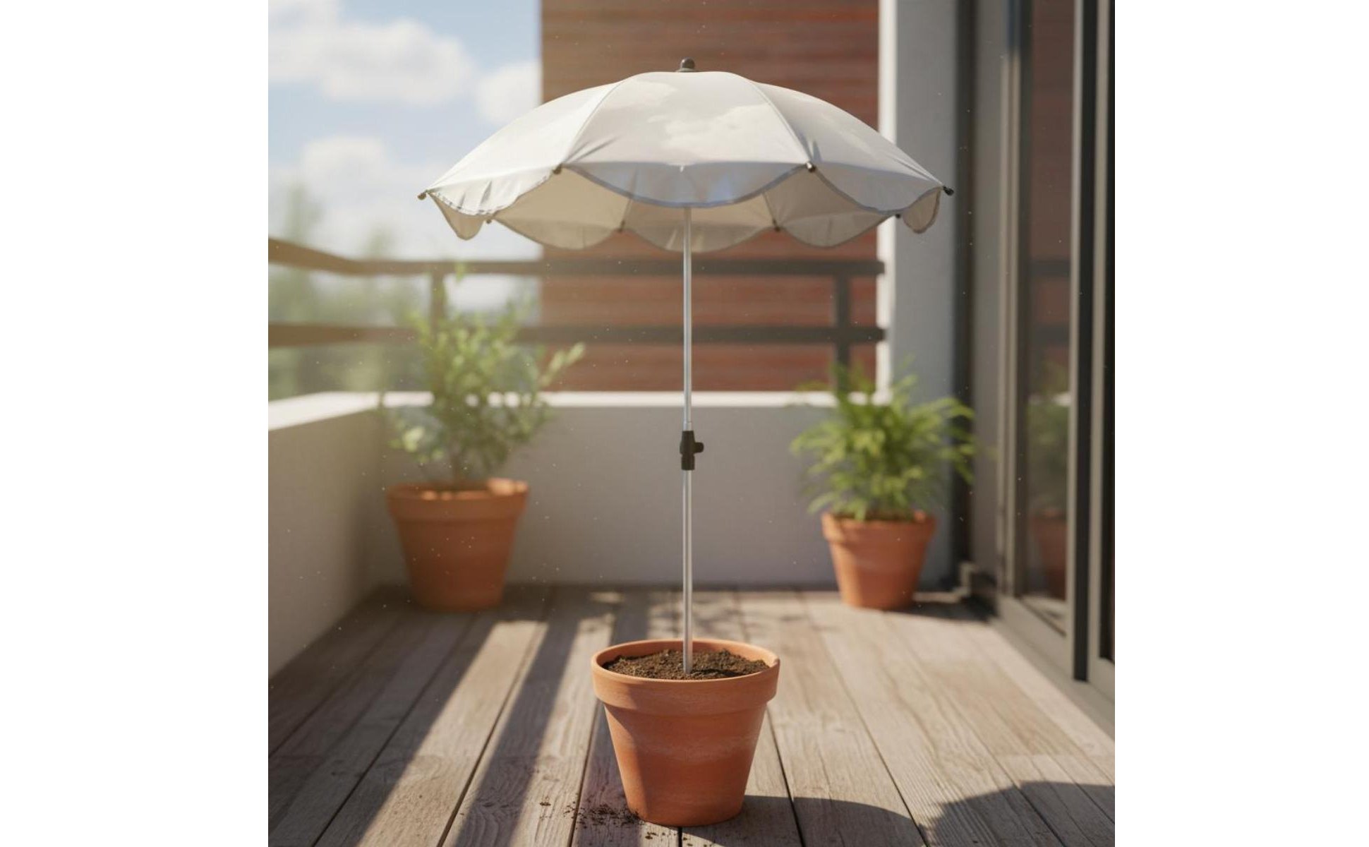 Potted Plant Sunshade Sun Protection Mini Plant Umbrella Heat Insulation