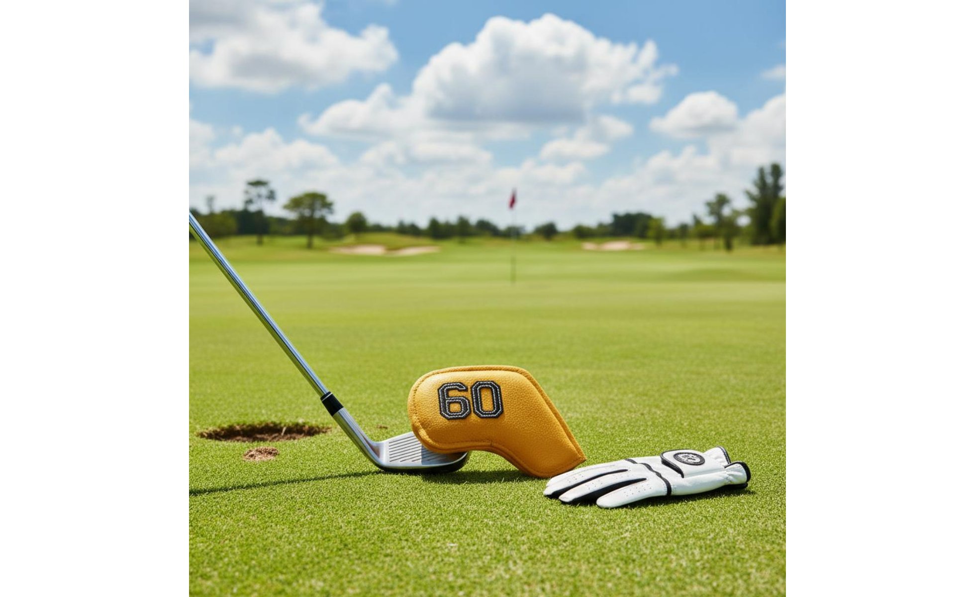Golf Iron Headcover Set Embroidered Number Golf Iron Headcover Scratch Resistant