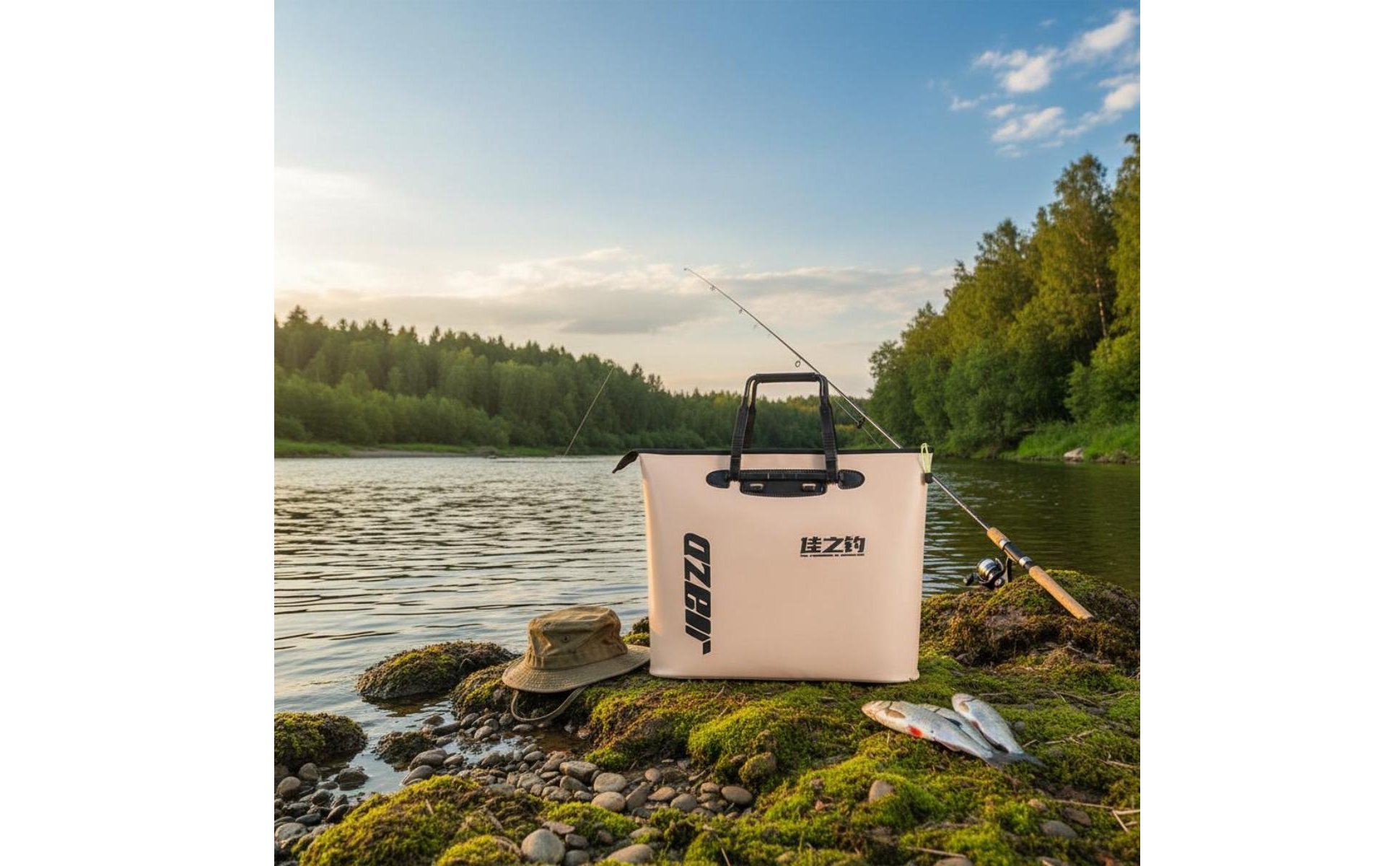 Portable Live Catch Bag Leakproof Waterproof Fishing Tote Large Capacity