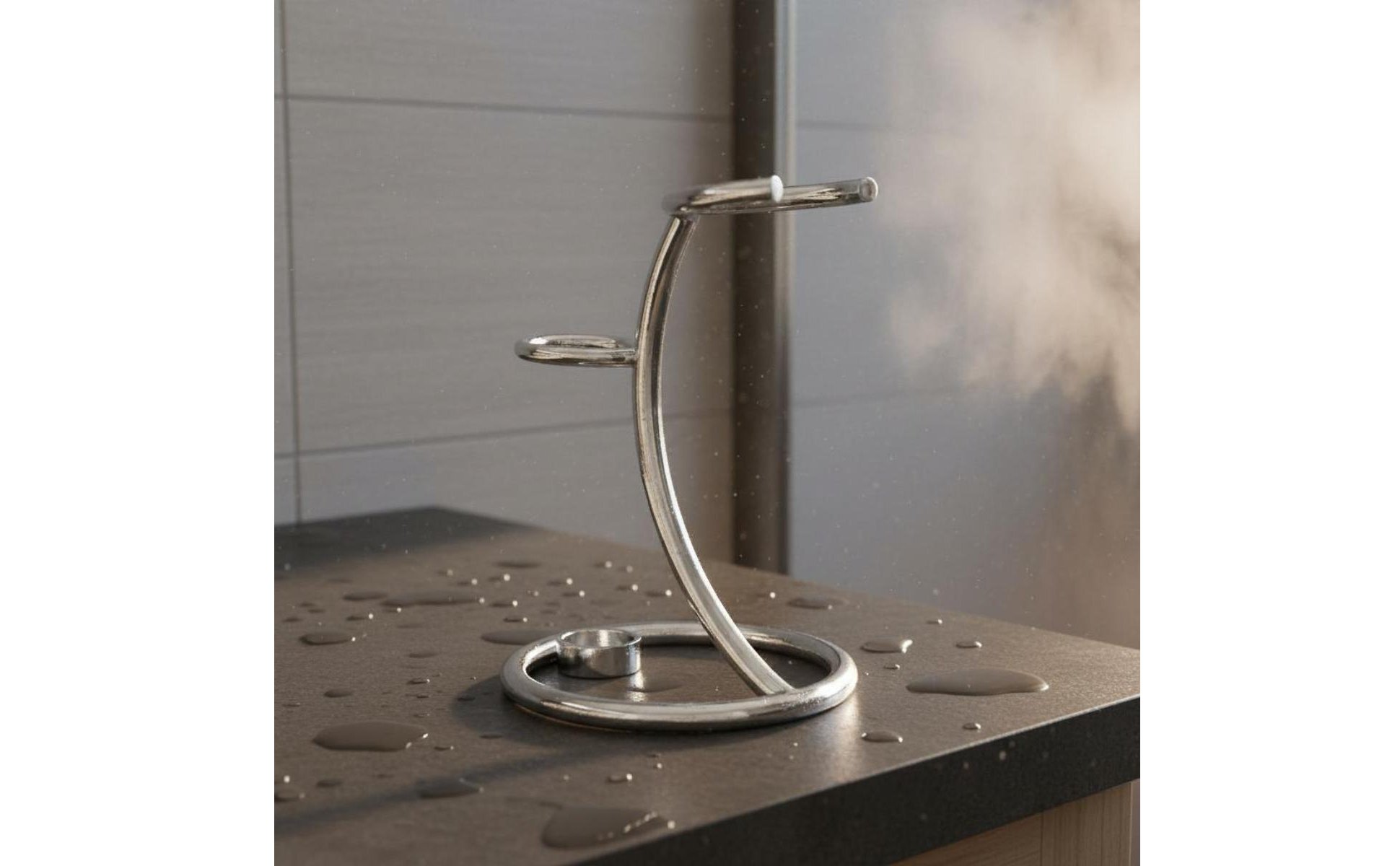 Razor and Brush Stand Long-Lasting Stainless Steel Shaving Holder Stable Base