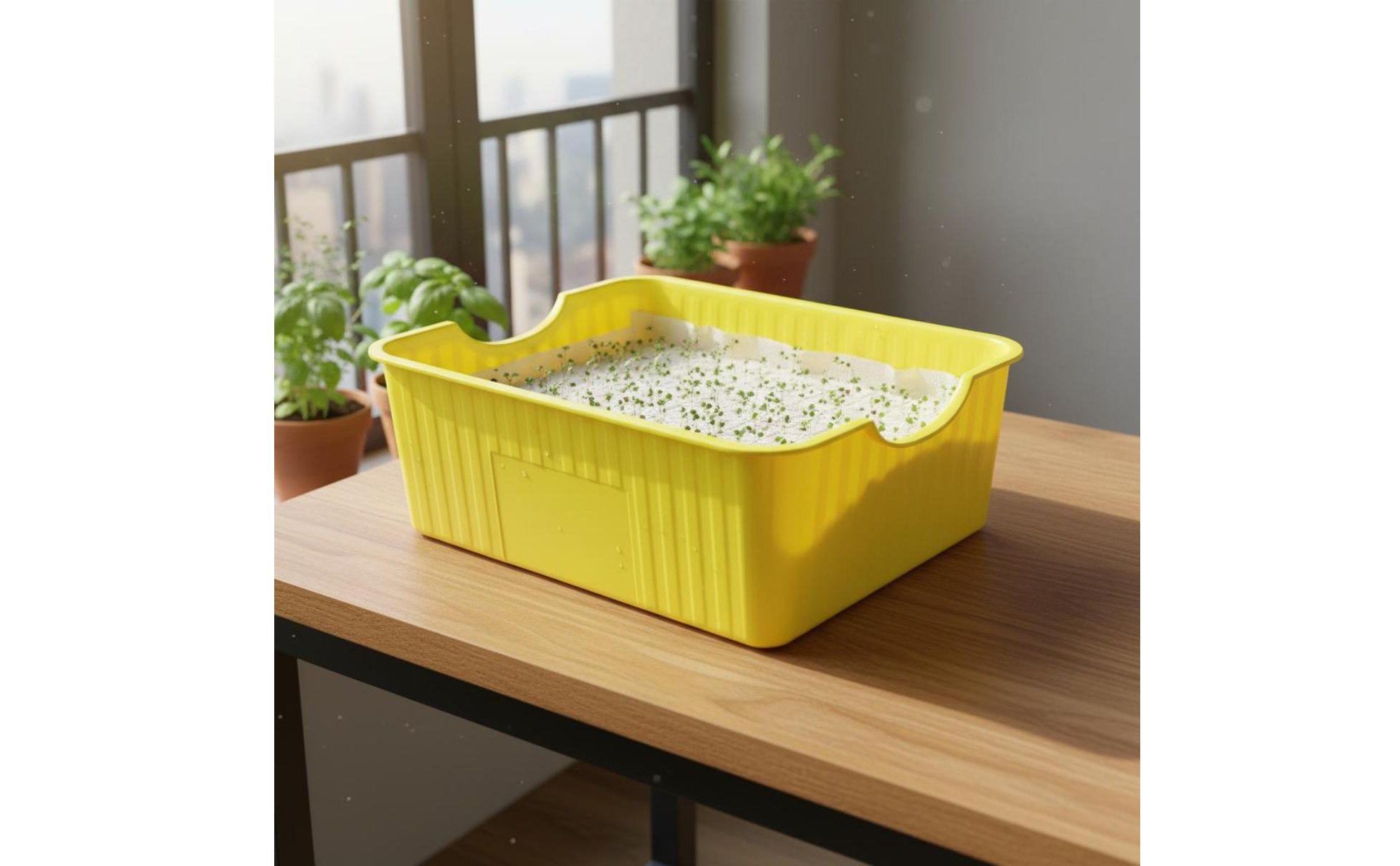 Bean Sprout Grower Box Two-Layer Design Soilless Sprouter for Pet Owners
