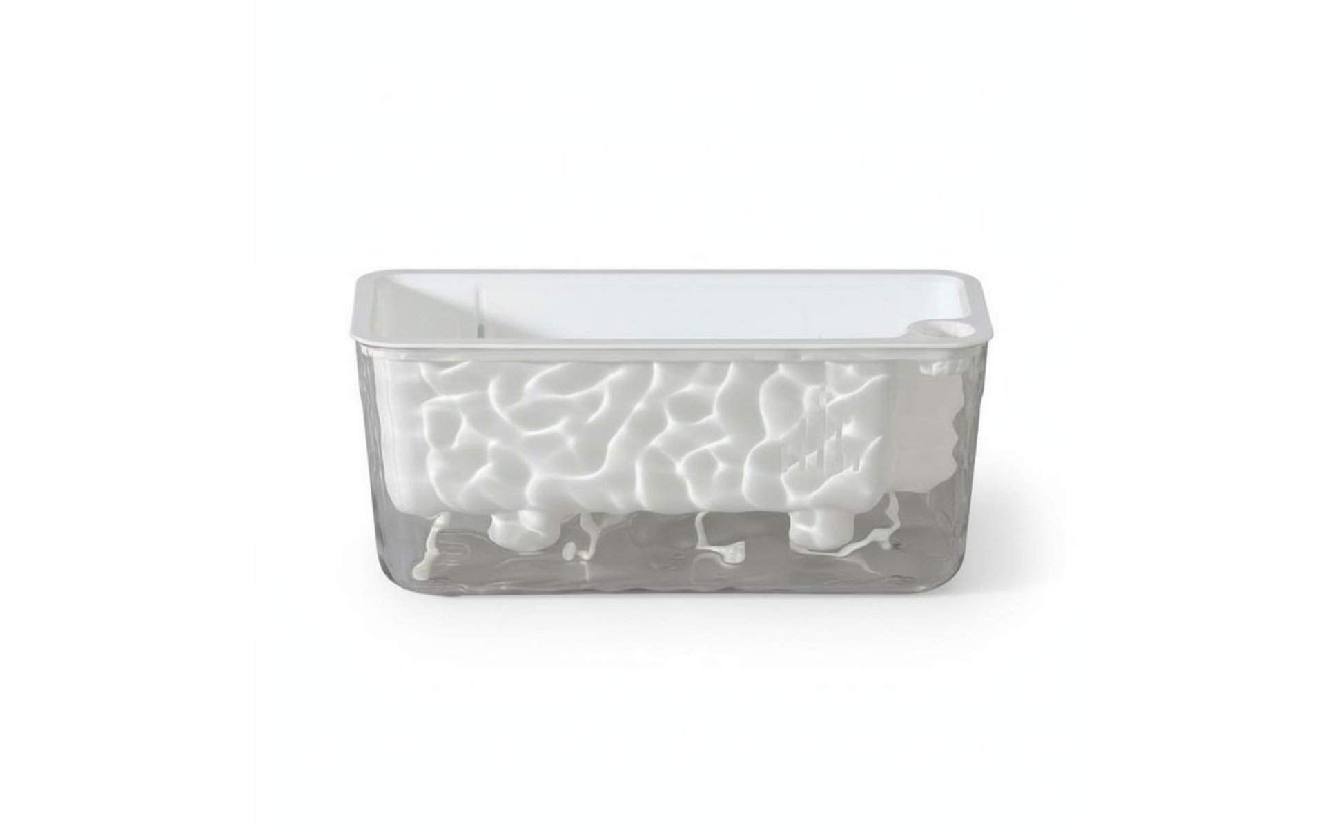 Self-Watering Planter Sturdy PET Material Transparent Plant Pot for Balcony