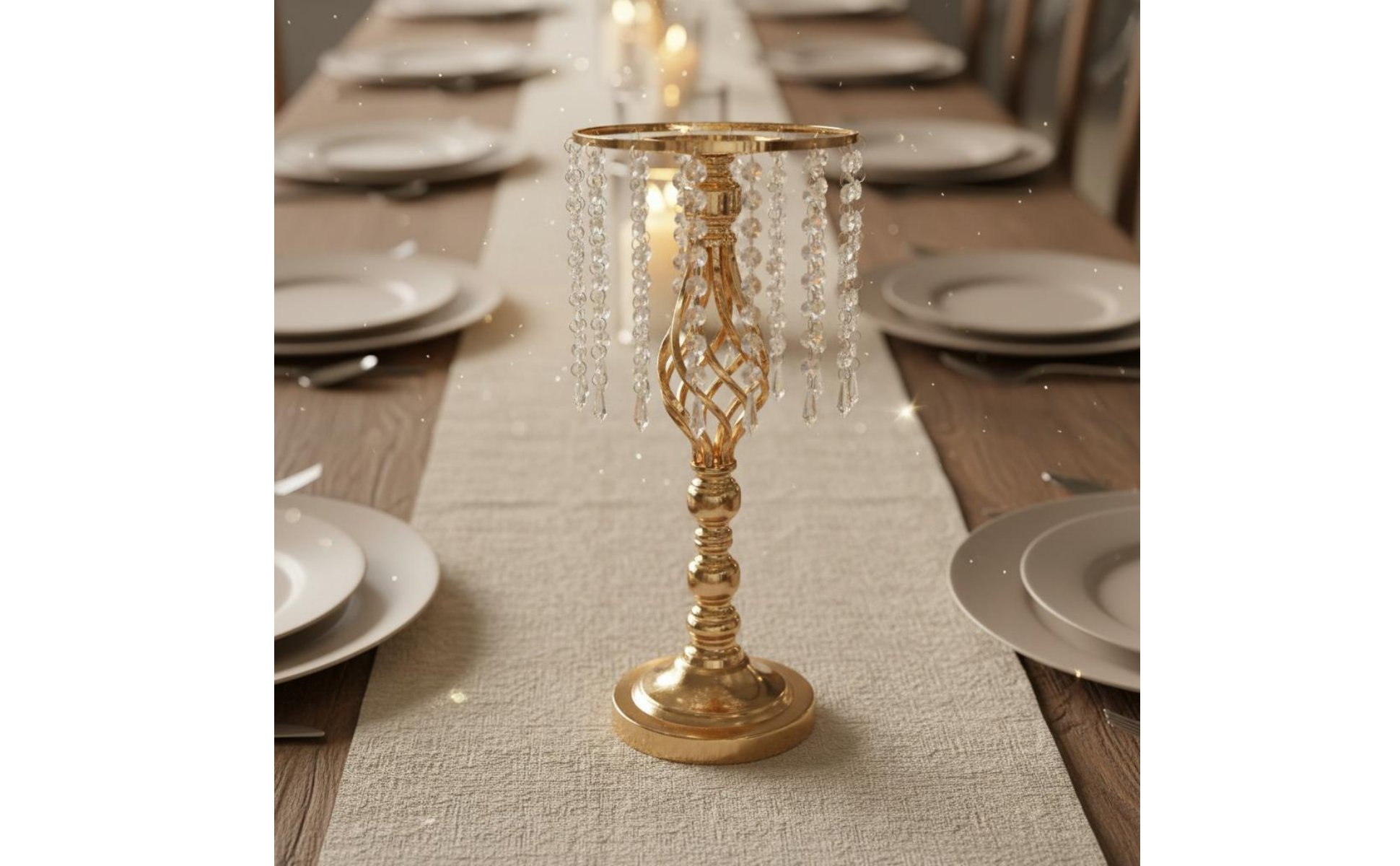Wedding Flower Holder Electroplated Finish Wedding Table Flower Holder