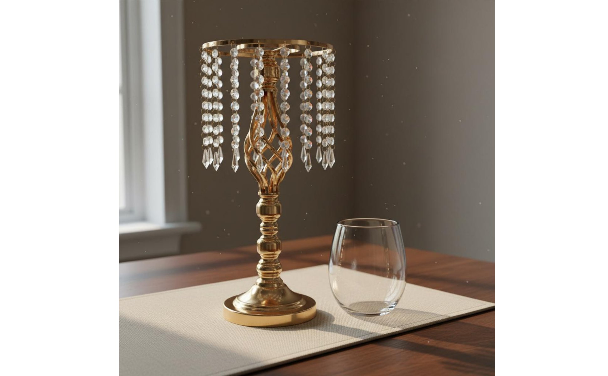 Wedding Flower Holder Electroplated Finish Wedding Table Flower Holder