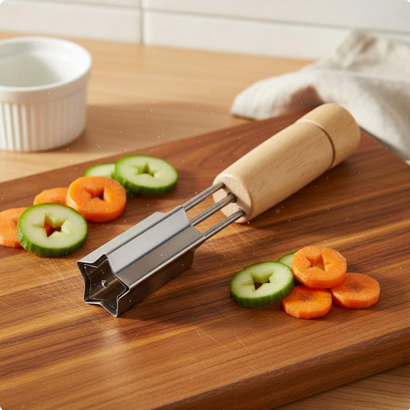 Stainless Steel Cookie Stamp Multifunctional Fruit Shape Easy to Use
