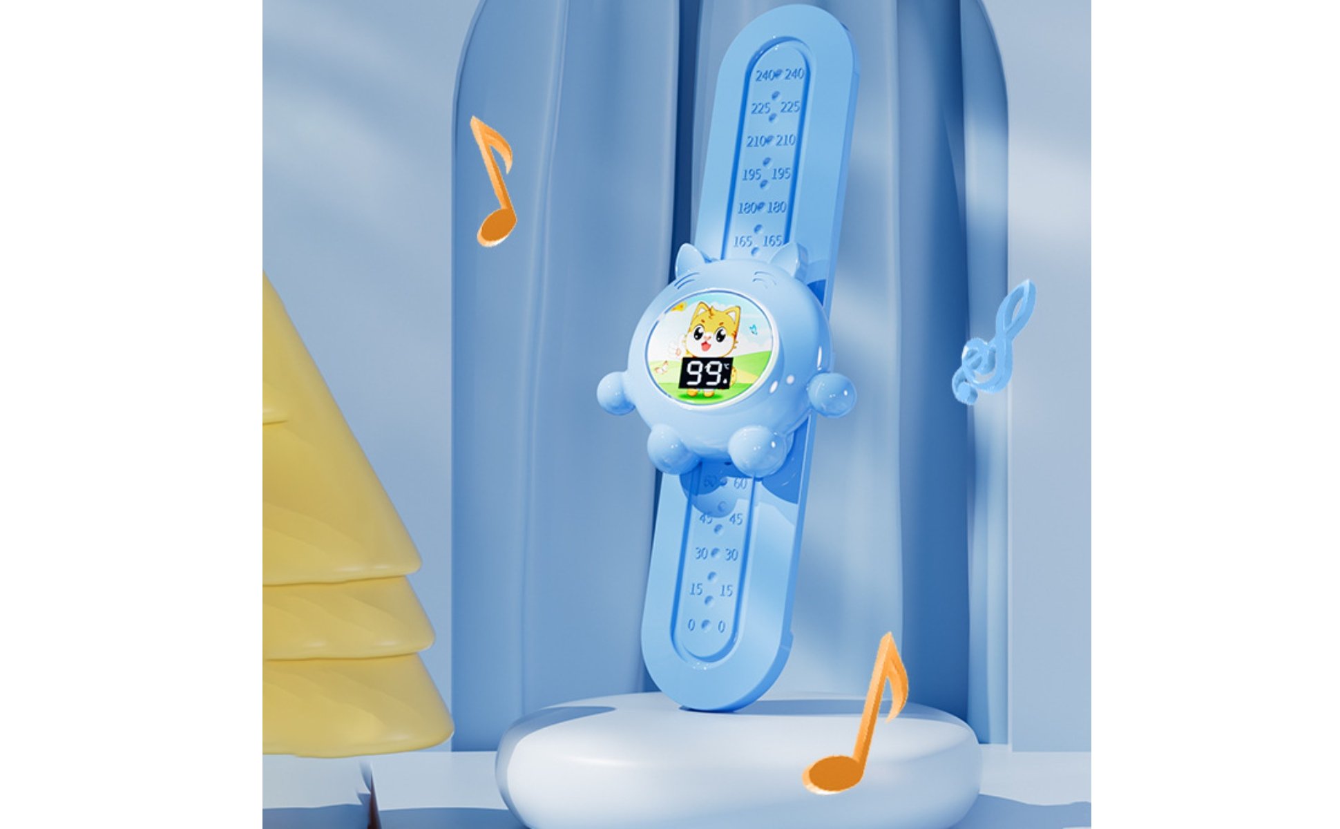 Luminous Growth Chart Toy LED Display Kids Press High Jump Counter for Toddlers