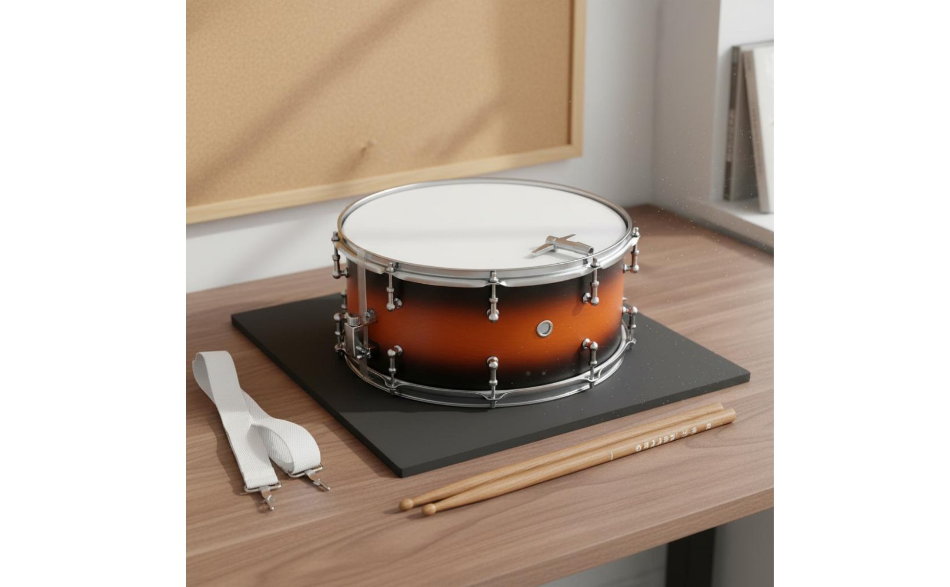 14-Zoll kleine Trommel Edelstahlkessel Snare-Drum strahlendes Farbverlauf-Finish