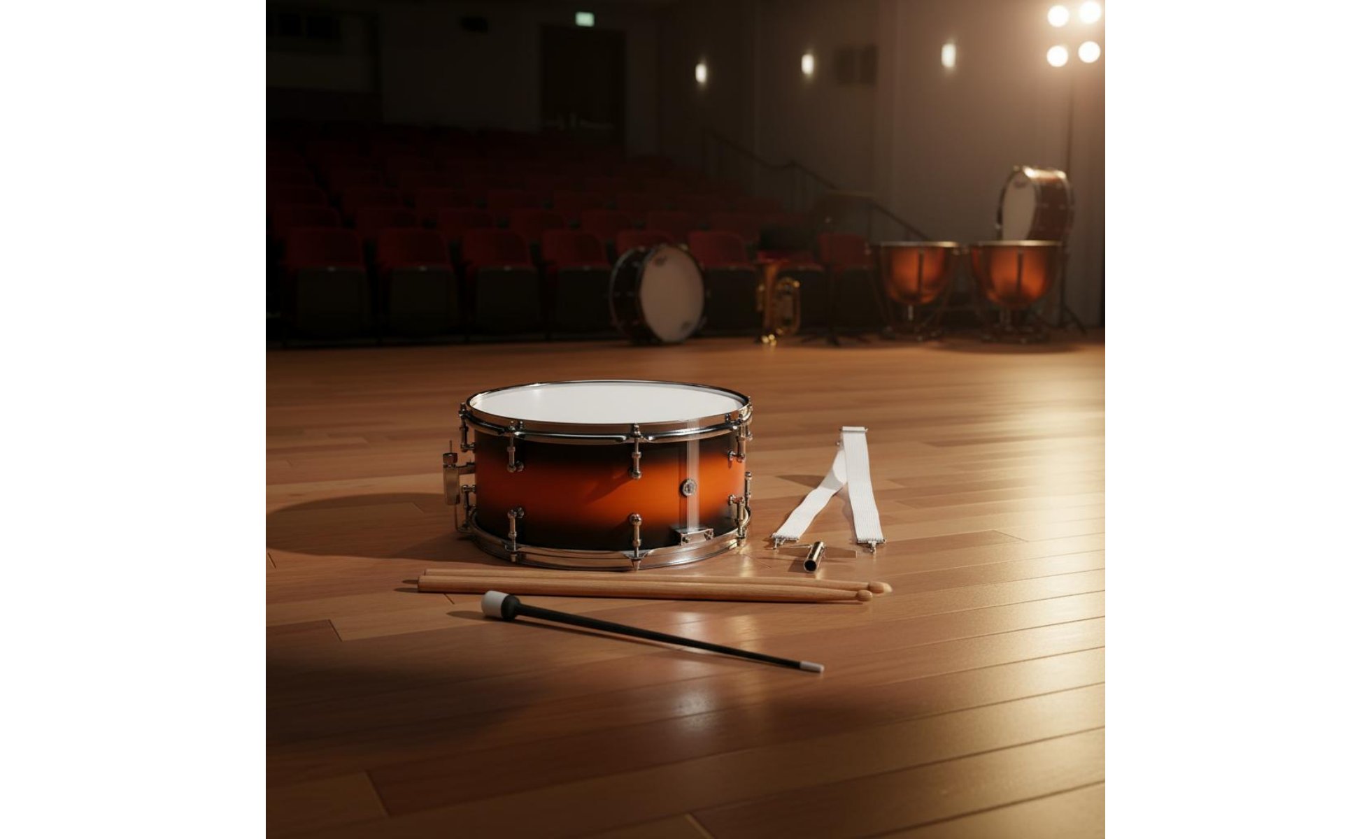 14-Zoll kleine Trommel Edelstahlkessel Snare-Drum strahlendes Farbverlauf-Finish