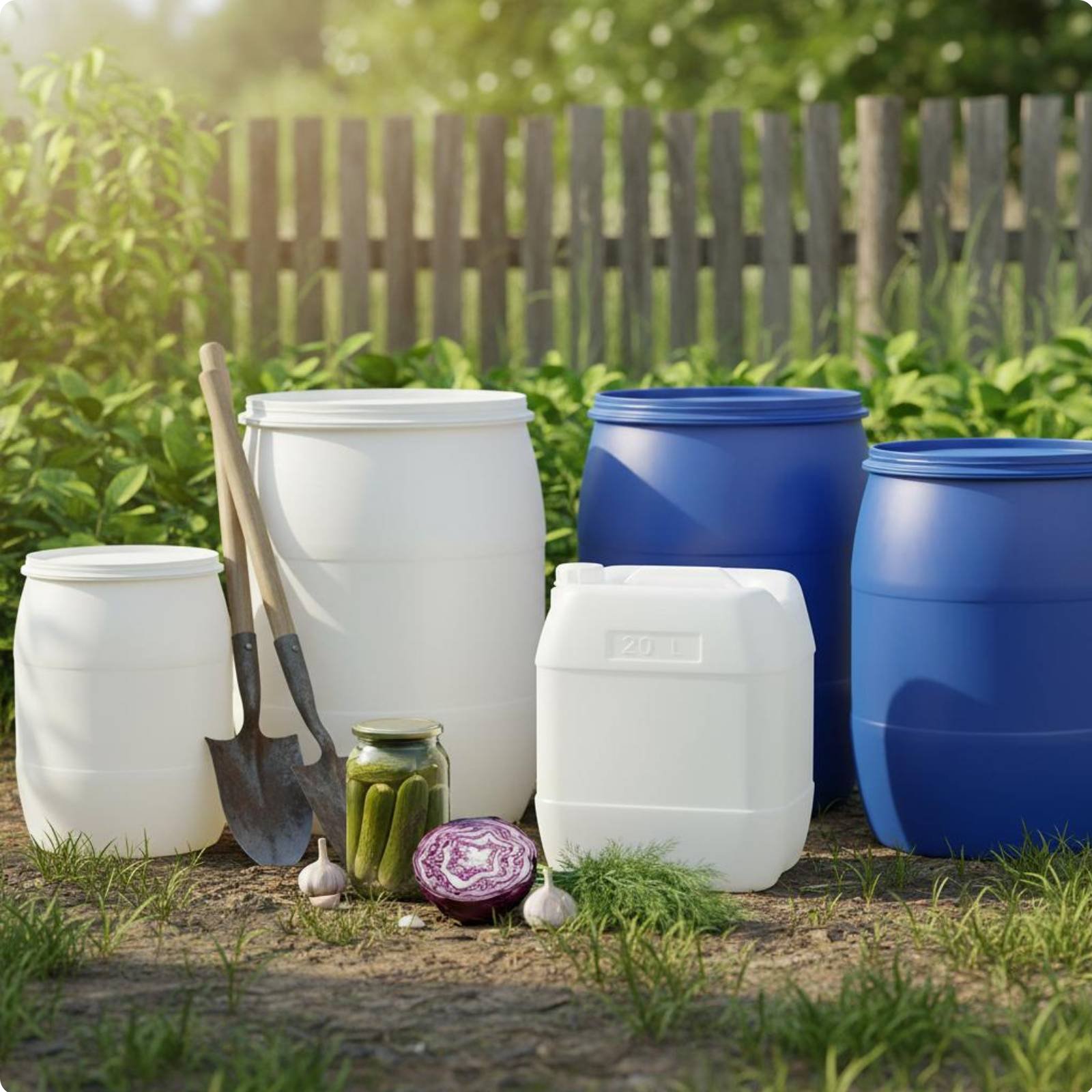 Industrial Drum Portable Heavy Duty Water Storage Container Food Grade