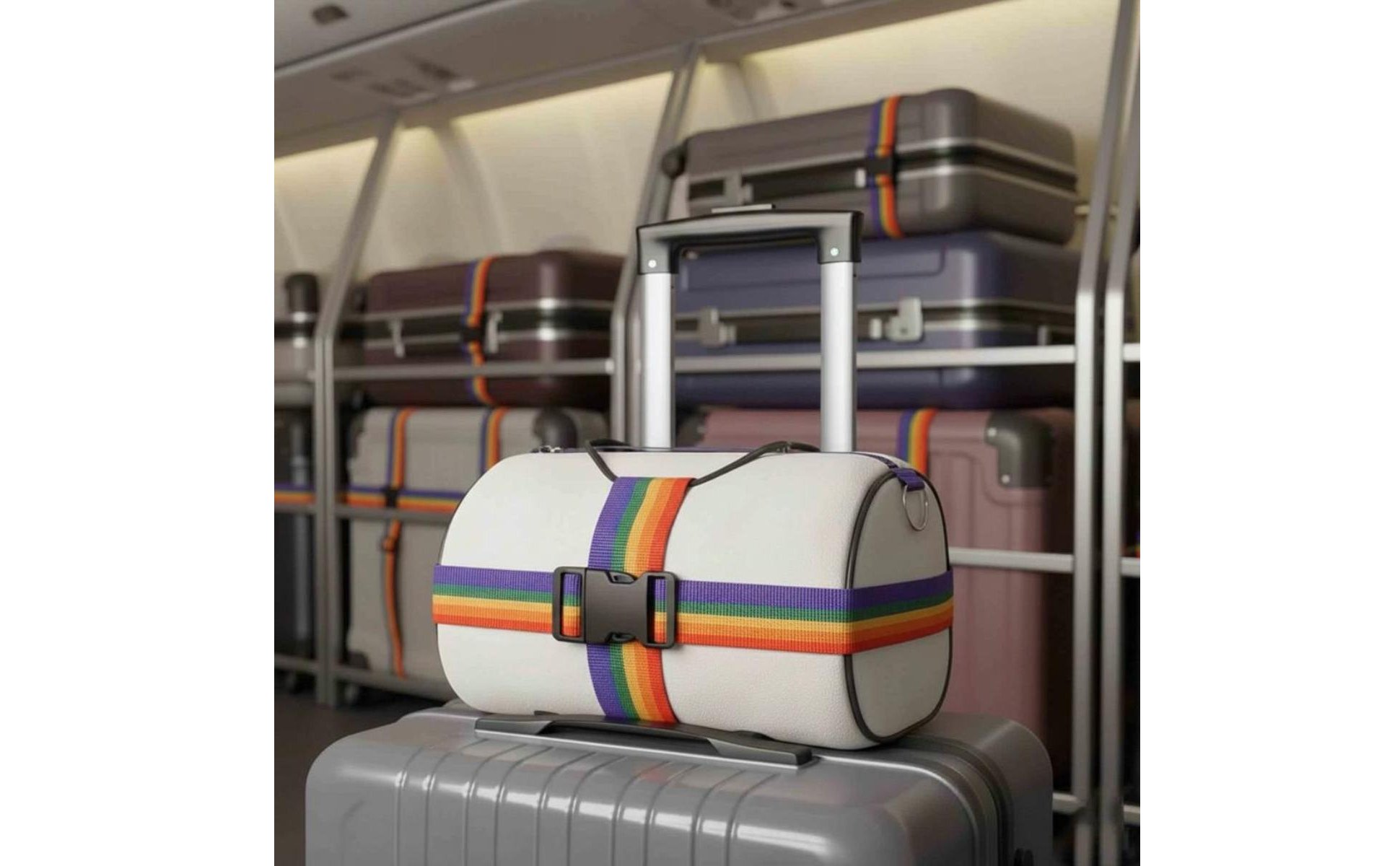 Adjustable Luggage Bungee Multi-Purpose Suitcase Add-a-Bag Strap Portable