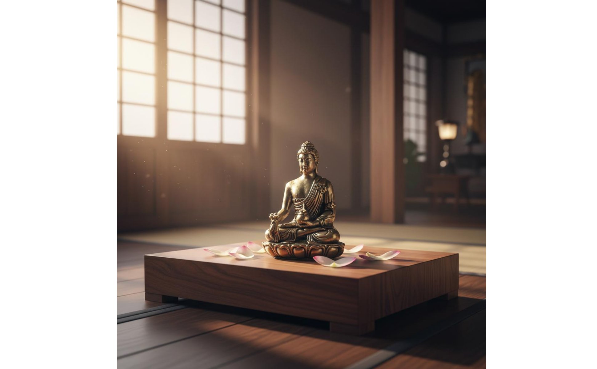 Brass Medicine Buddha Statue Detailed Artwork for Altar, Office Desk, Buddhists