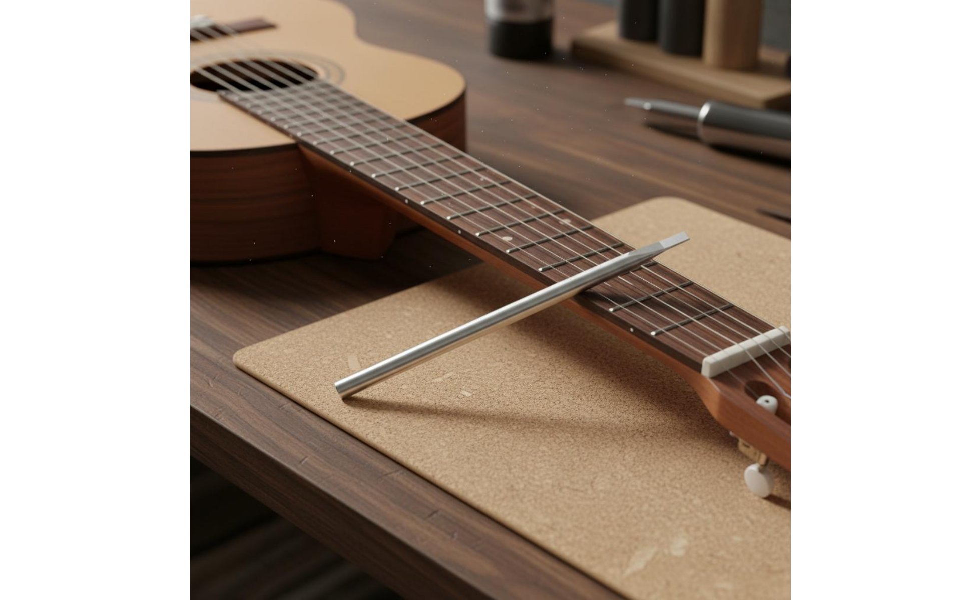 Luthier Fret Press Tool Non-Damaging Guitar Fret Punch for Repair Shop, Luthiers