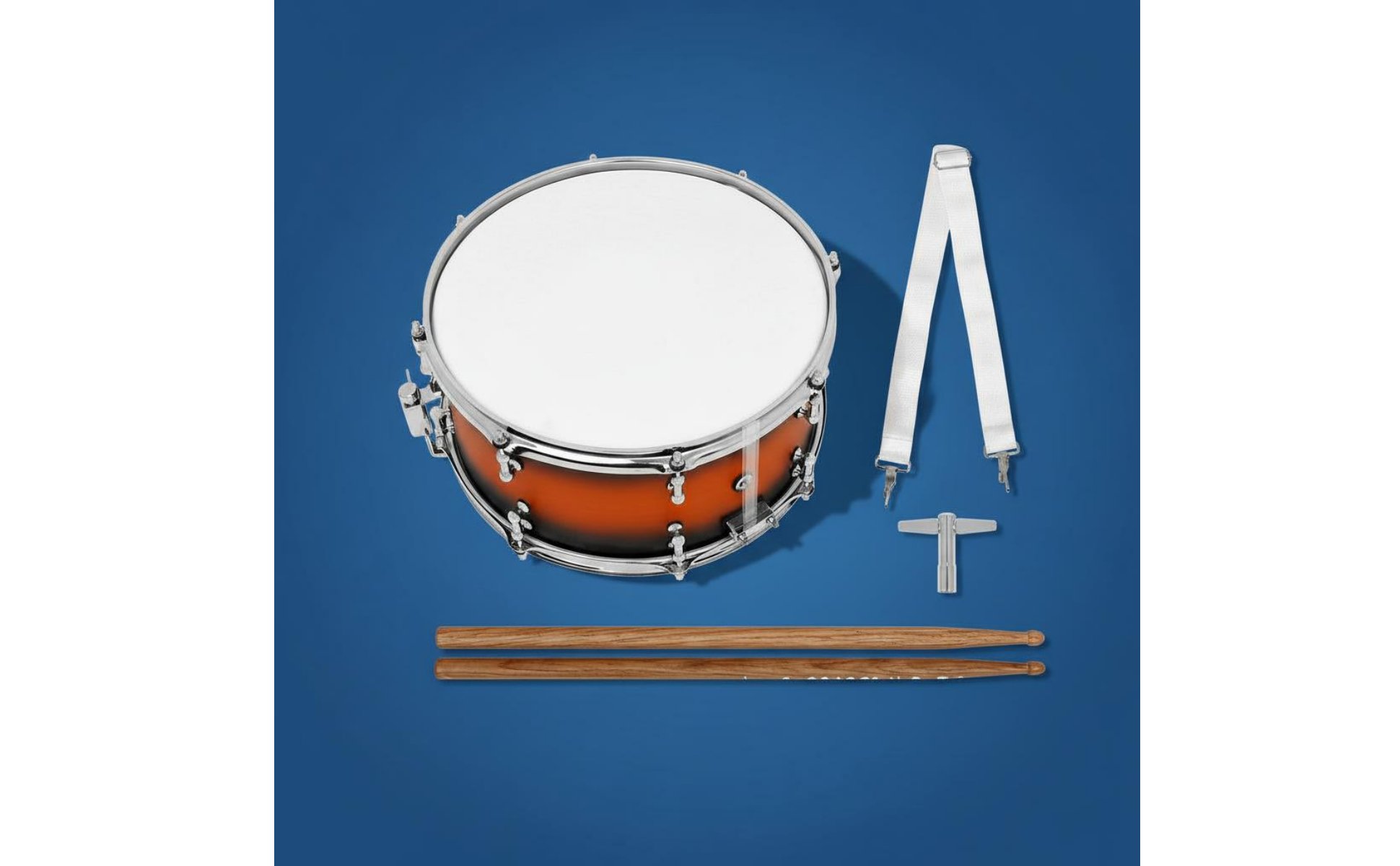 14-Zoll kleine Trommel Edelstahlkessel Snare-Drum strahlendes Farbverlauf-Finish