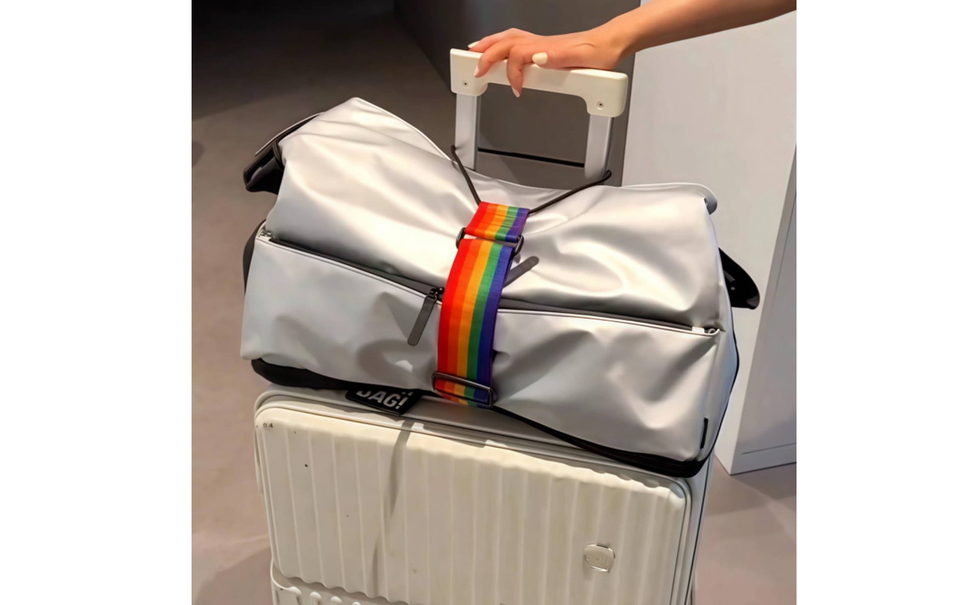 Adjustable Luggage Bungee Multi-Purpose Suitcase Add-a-Bag Strap Portable