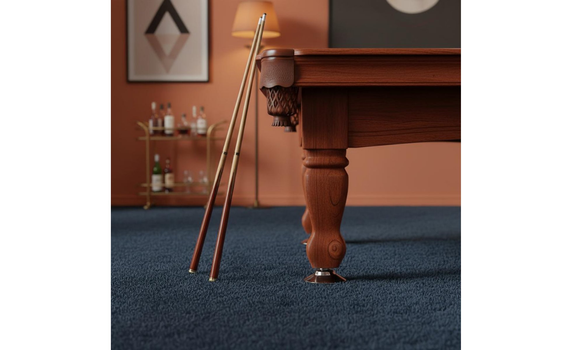 Billiard Table Adjustable Feet Set Chrome Finish 5 Inch Table Leveling Feet