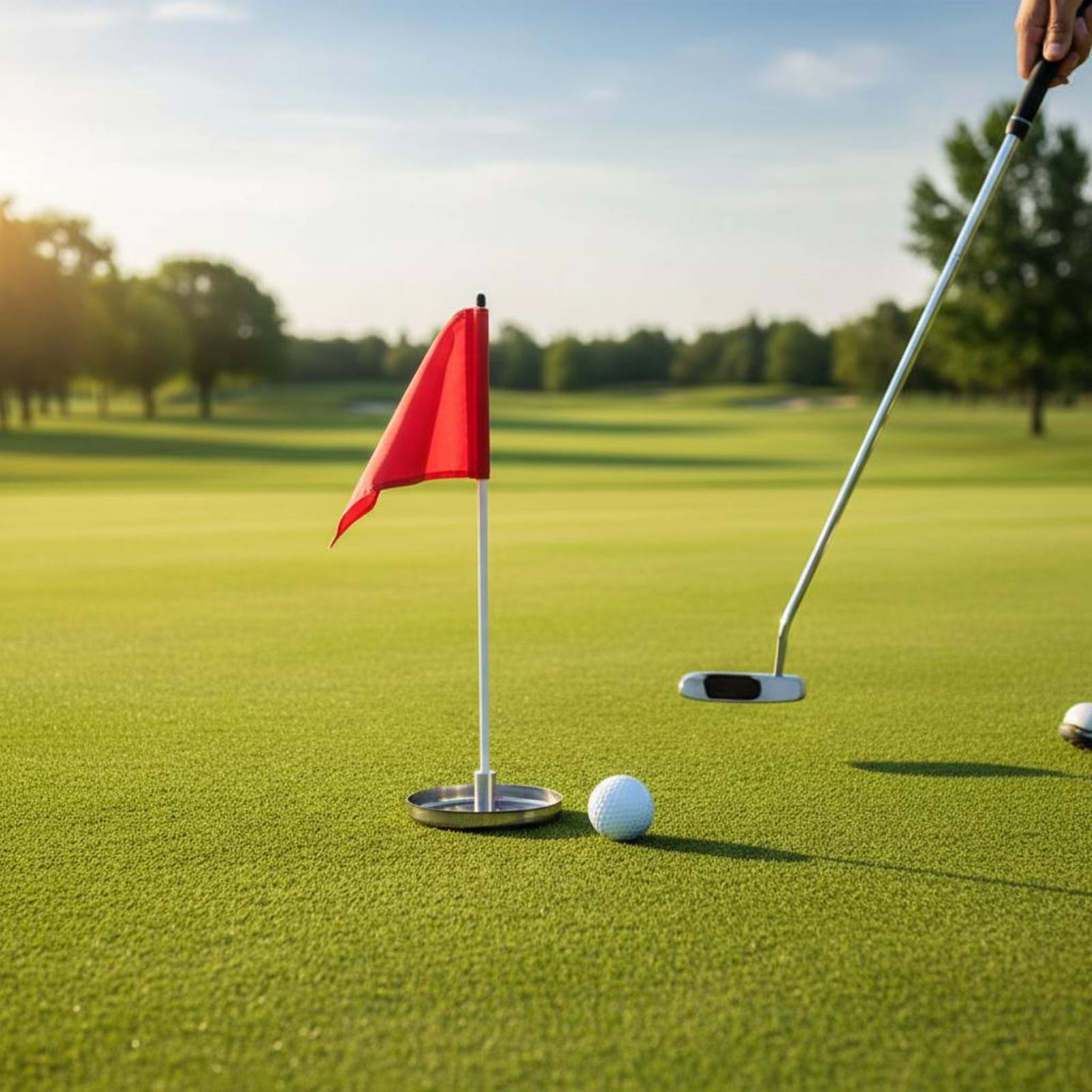 Putting Putting Target with Flag Portable Practice Putting Hole for Home,
