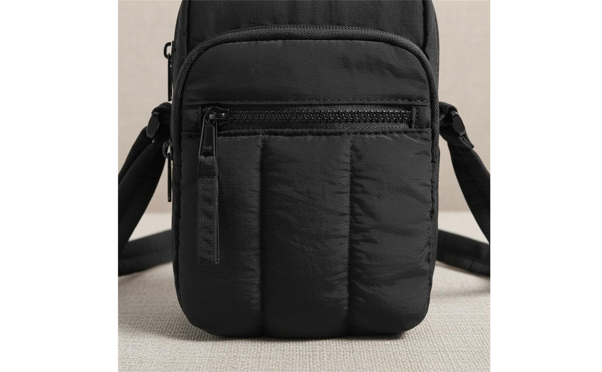Kleine gesteppte Umhängetasche mehrere Fächer Handytasche zum Umhängen für Damen