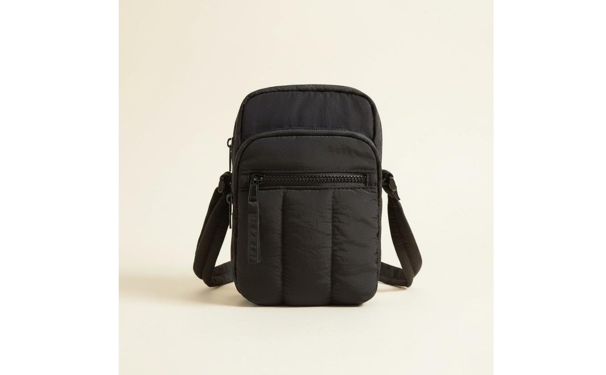 Kleine gesteppte Umhängetasche mehrere Fächer Handytasche zum Umhängen für Damen