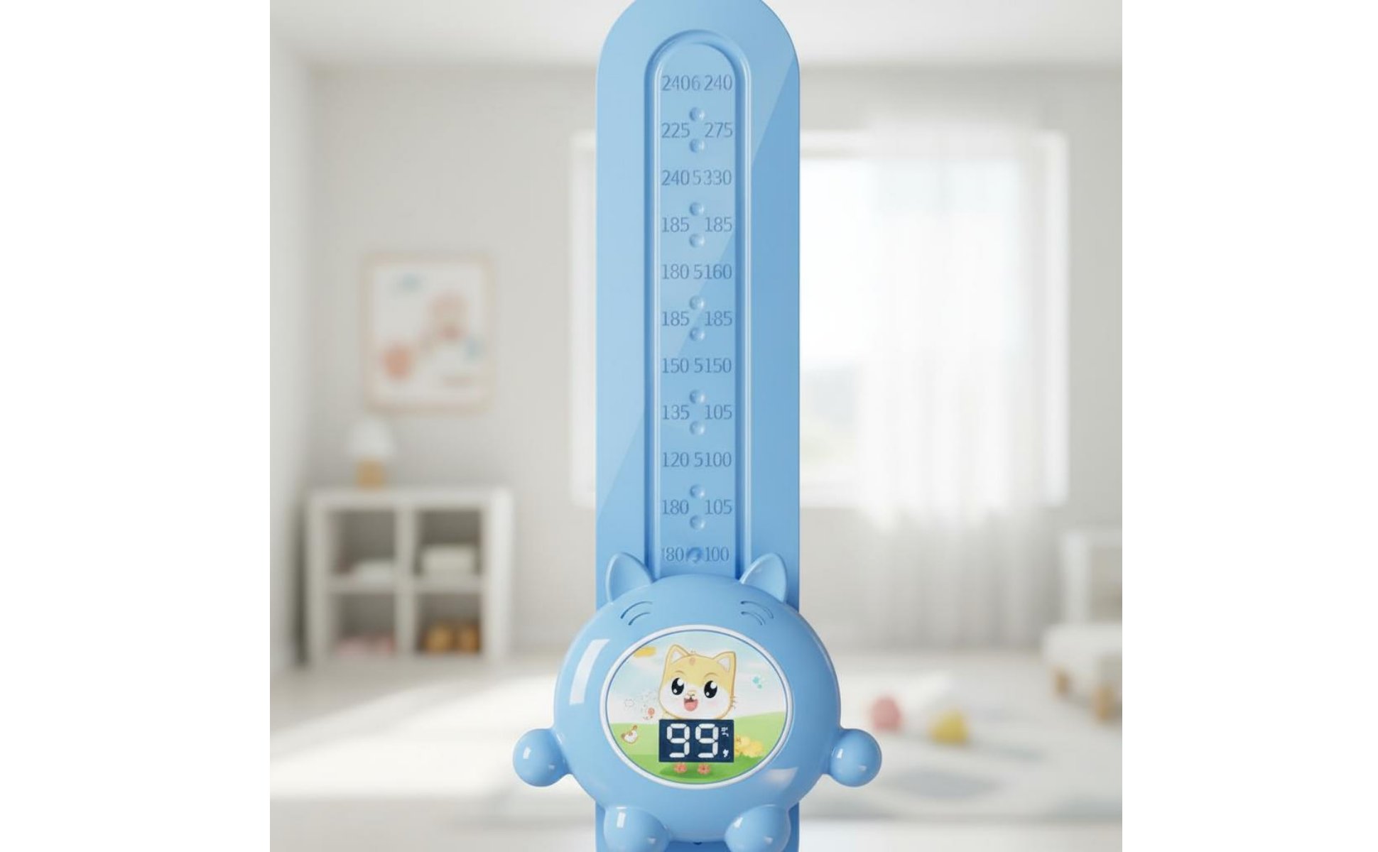 Luminous Growth Chart Toy LED Display Kids Press High Jump Counter for Toddlers