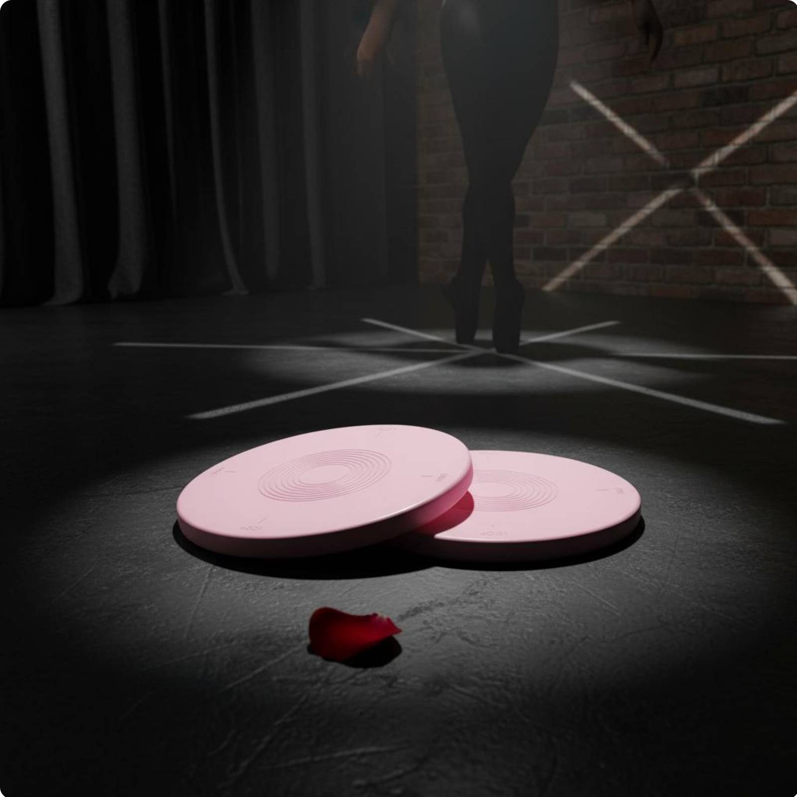 Ballet Turnout Disc Portable Round Pirouette Coach Anti-Slip Surface