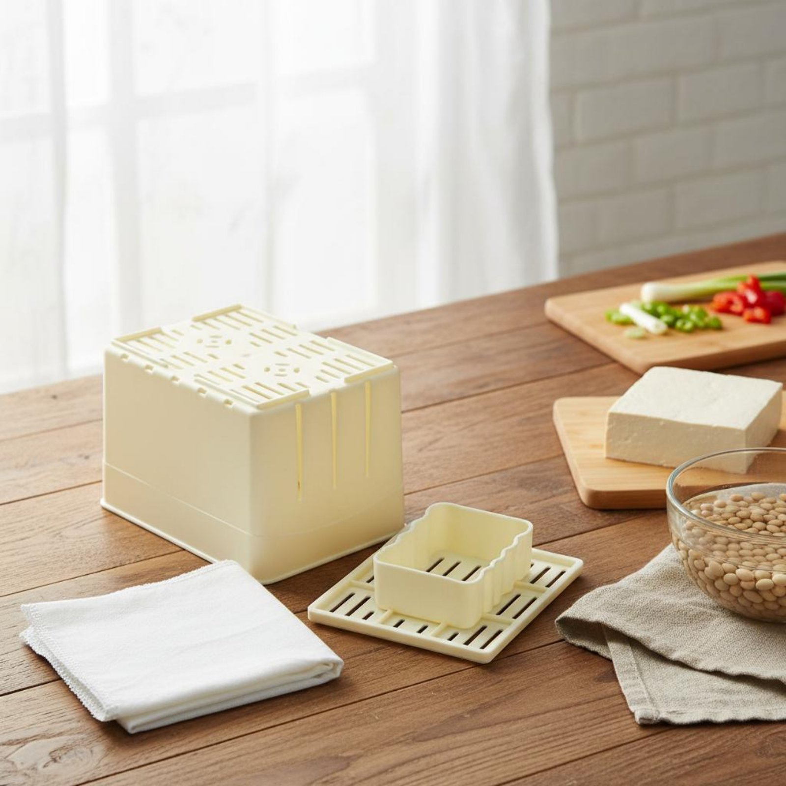 Tofu Press Food-Grade Plastic Tofu Creator Reusable for Vegans