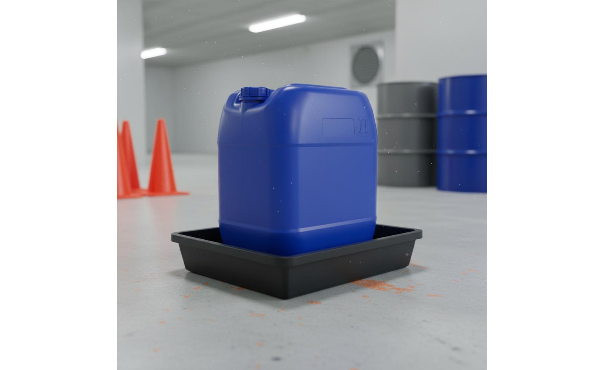 30L Plastic Jerry Can Leak Proof Stackable Liquid Container for Industrial