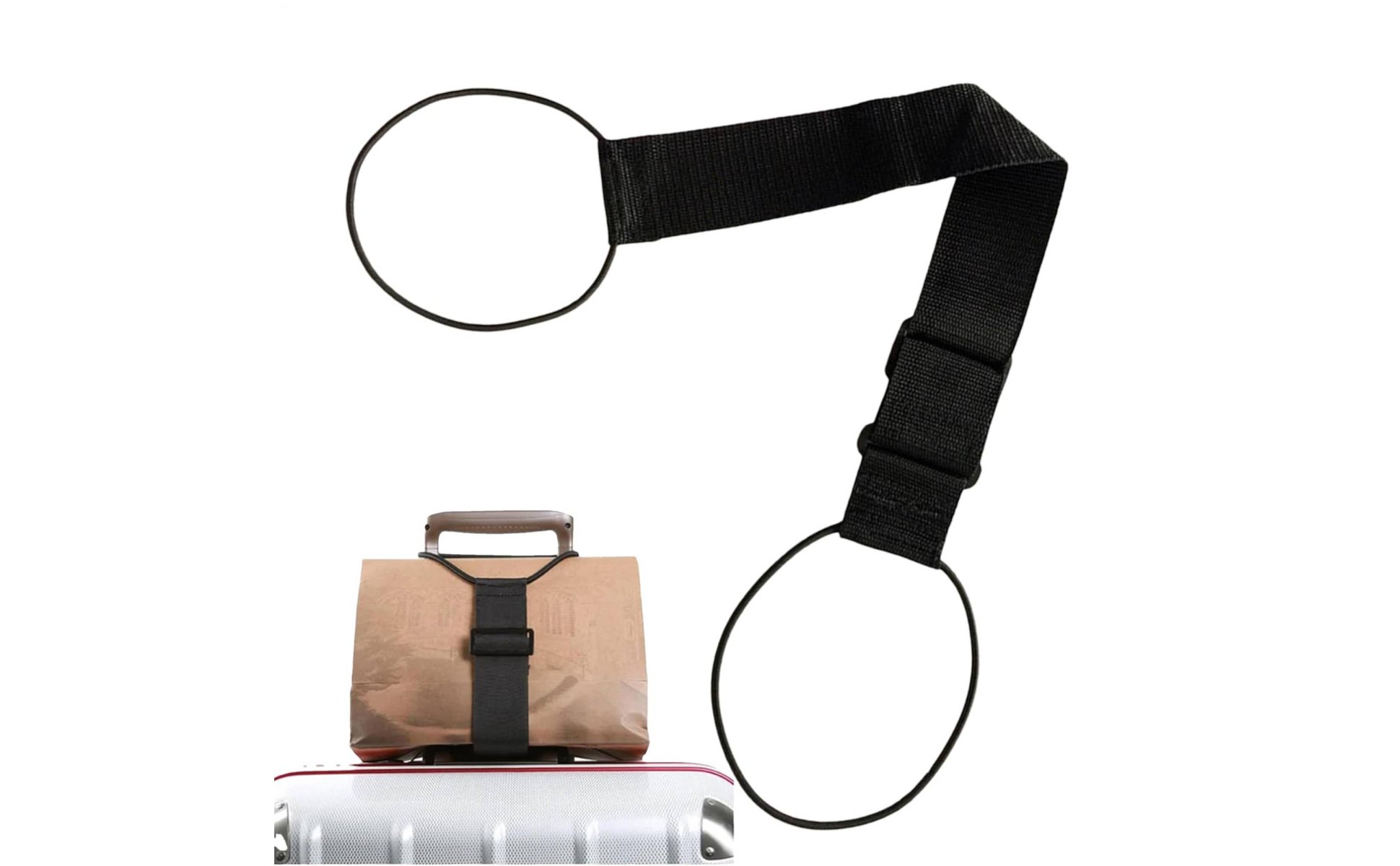 Adjustable Luggage Bungee Multi-Purpose Suitcase Add-a-Bag Strap Portable