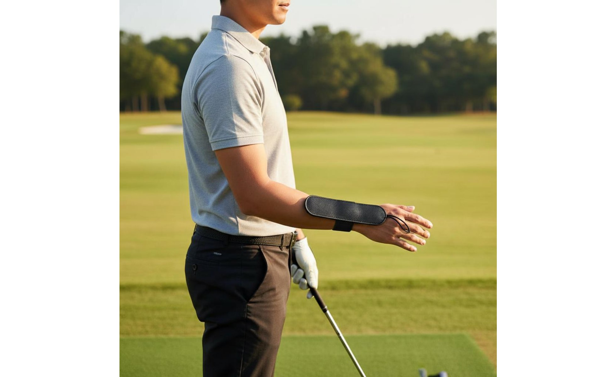 Golf Swing Wrist Brace Adjustable Fit Wrist Hinge Coach for Driving Range