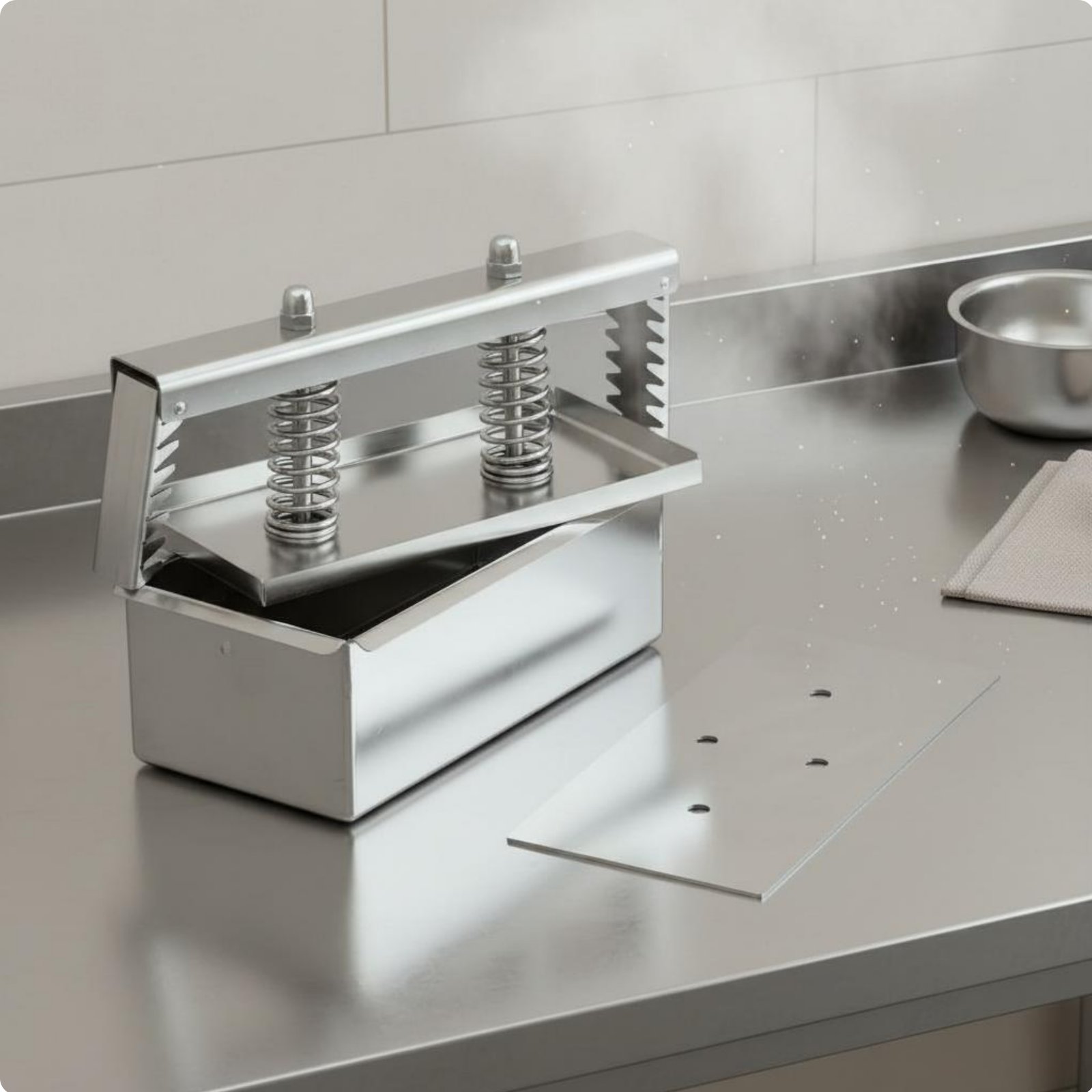 Stainless Steel Meat Press Dishwasher Safe Ham Press Mold Easy to Clean