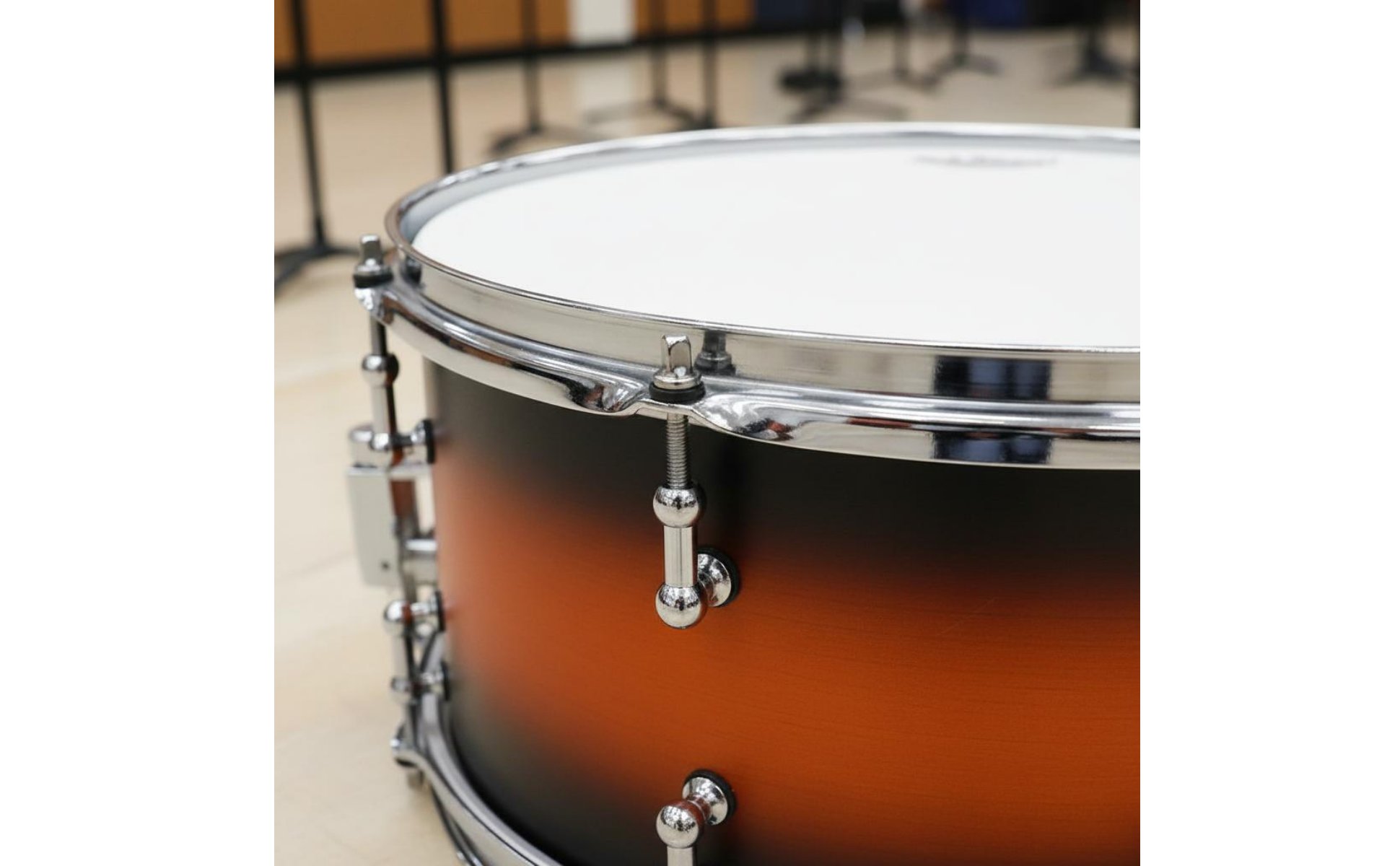 14-Zoll kleine Trommel Edelstahlkessel Snare-Drum strahlendes Farbverlauf-Finish