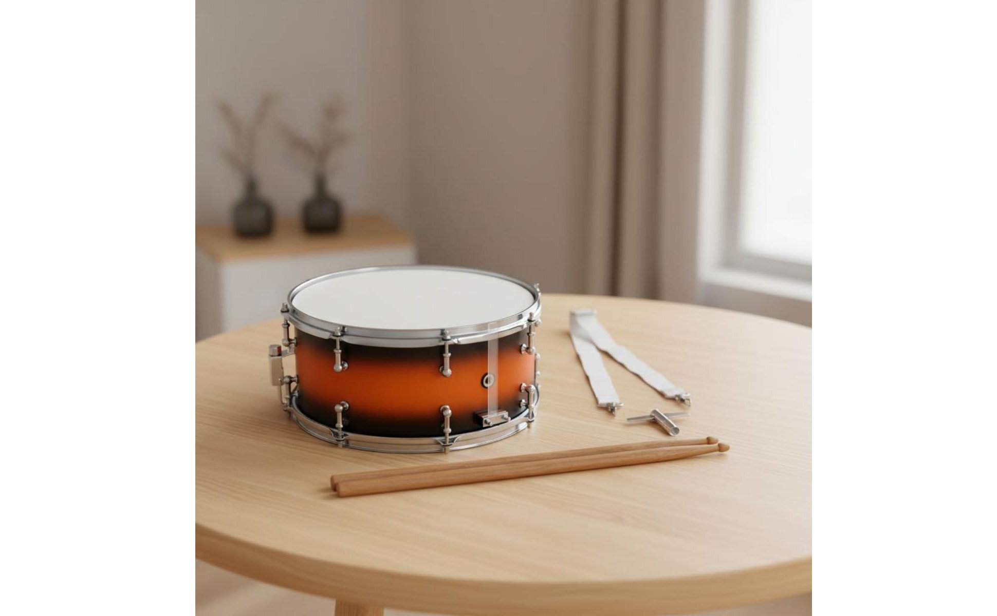 14-Zoll kleine Trommel Edelstahlkessel Snare-Drum strahlendes Farbverlauf-Finish