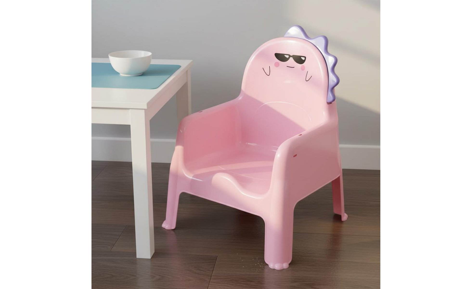 Baby Dining Stool Posture Support Backrest Kids Cartoon Activity Chair