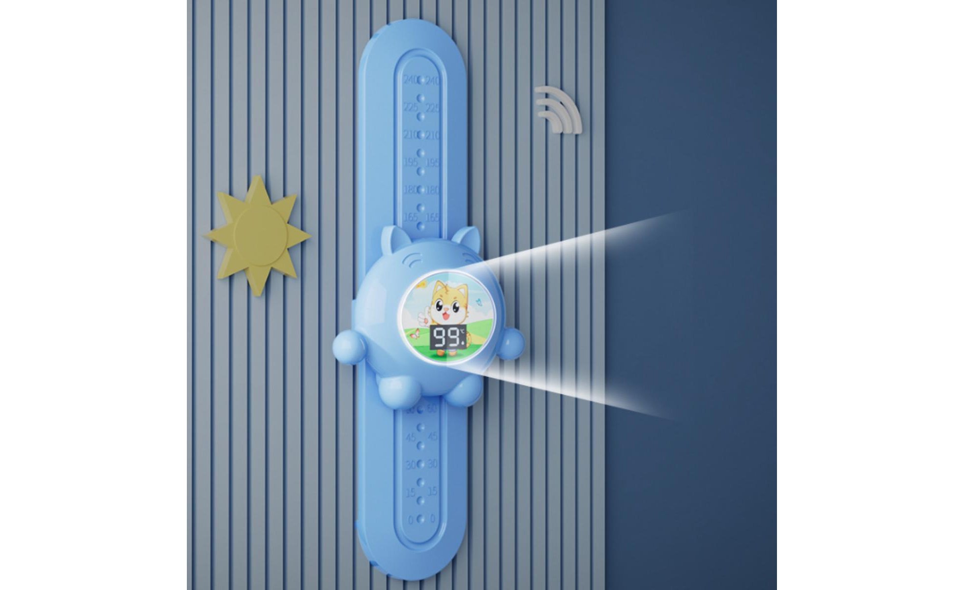 Luminous Growth Chart Toy LED Display Kids Press High Jump Counter for Toddlers