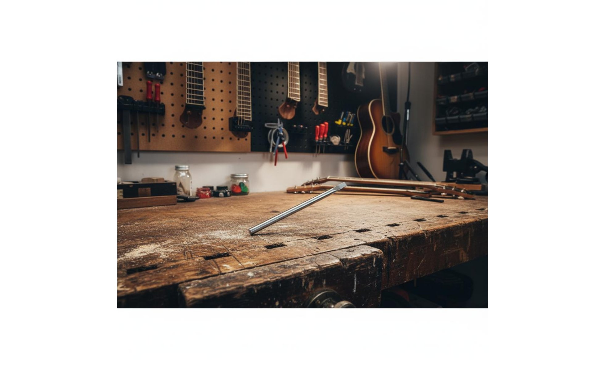 Luthier Fret Press Tool Non-Damaging Guitar Fret Punch for Repair Shop, Luthiers