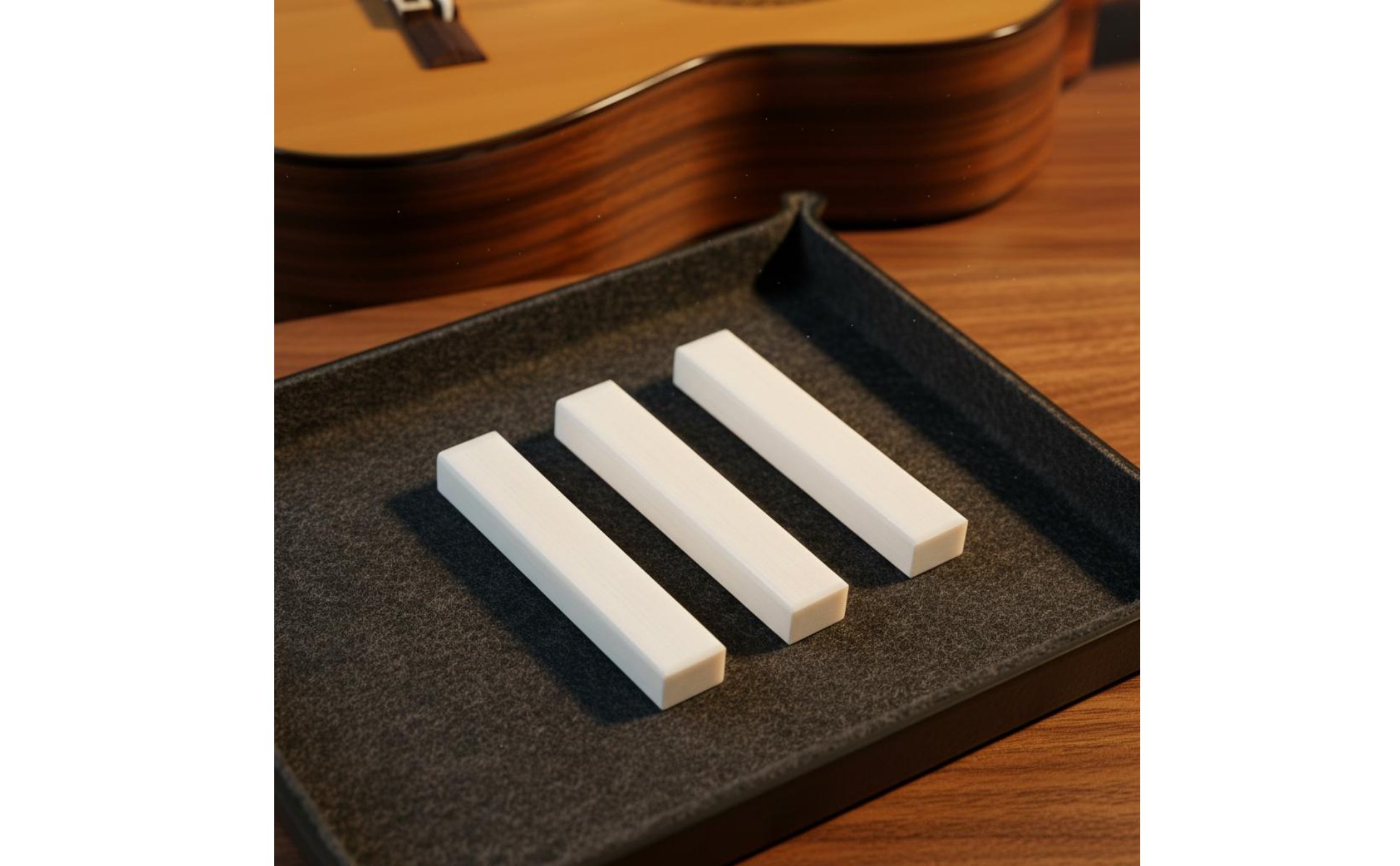 Classical Guitar Bone Nut Semi-Finished Bone String Nut for Luthiers