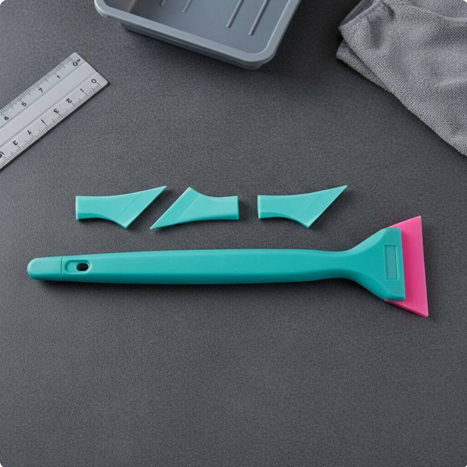 Double-Ended Car Film Squeegee Scratch-Markless Window Tint Replaceable Head