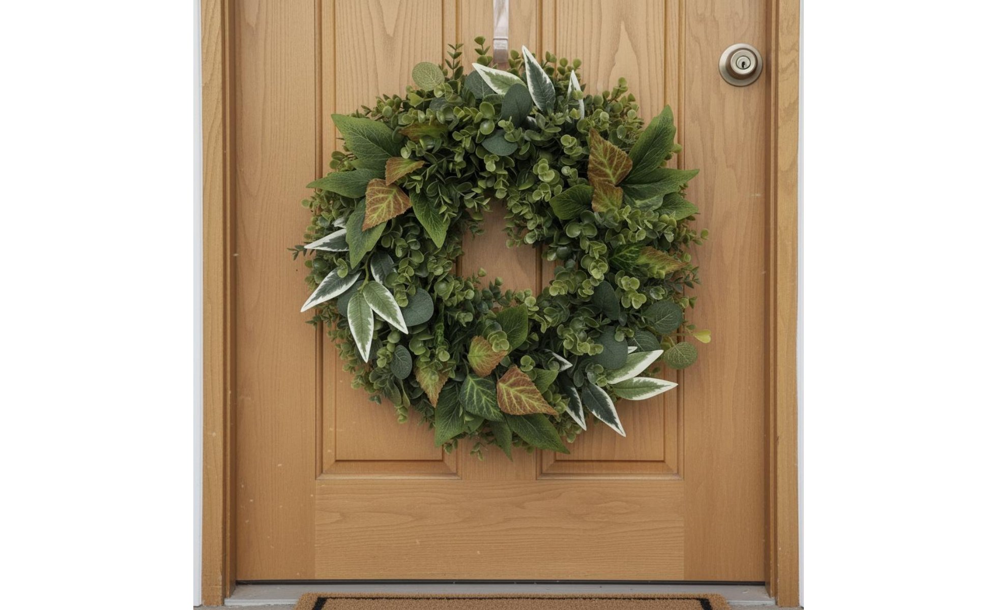 Eucalyptus Wreath Realistic Look Artificial Eucalyptus Wreath for Easter, Wall