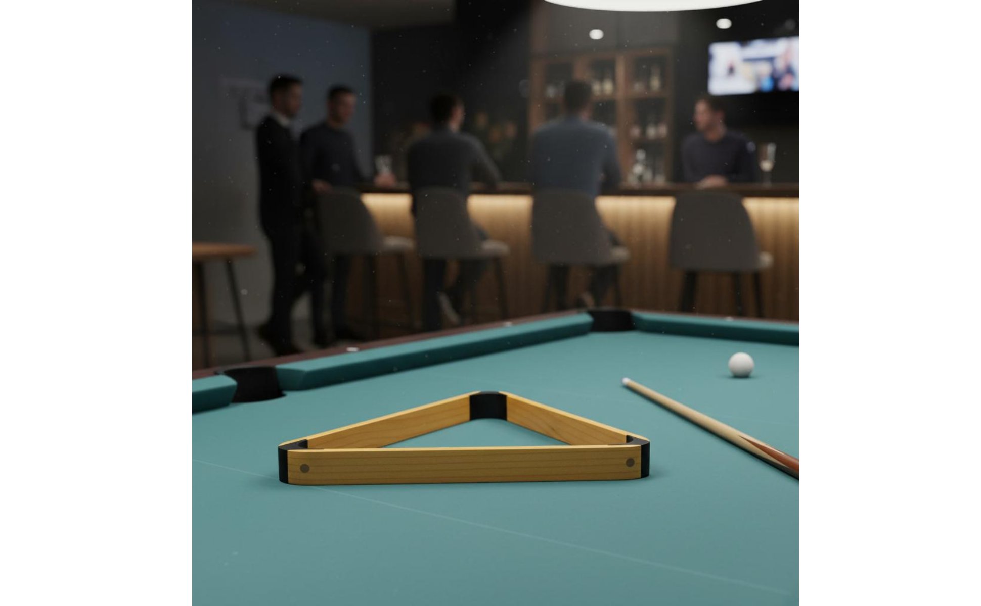 Wooden Triangle Rack Sturdy Wood Construction Billiard Ball Triangle Standard