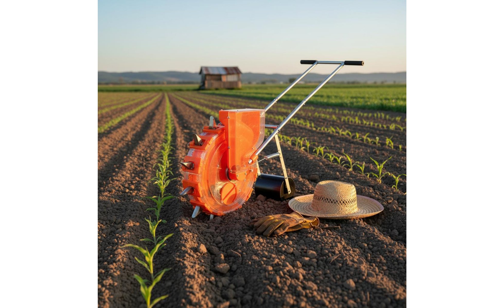 Single Row Walk Behind Seeder Multifunctional Vegetable Precision Planter