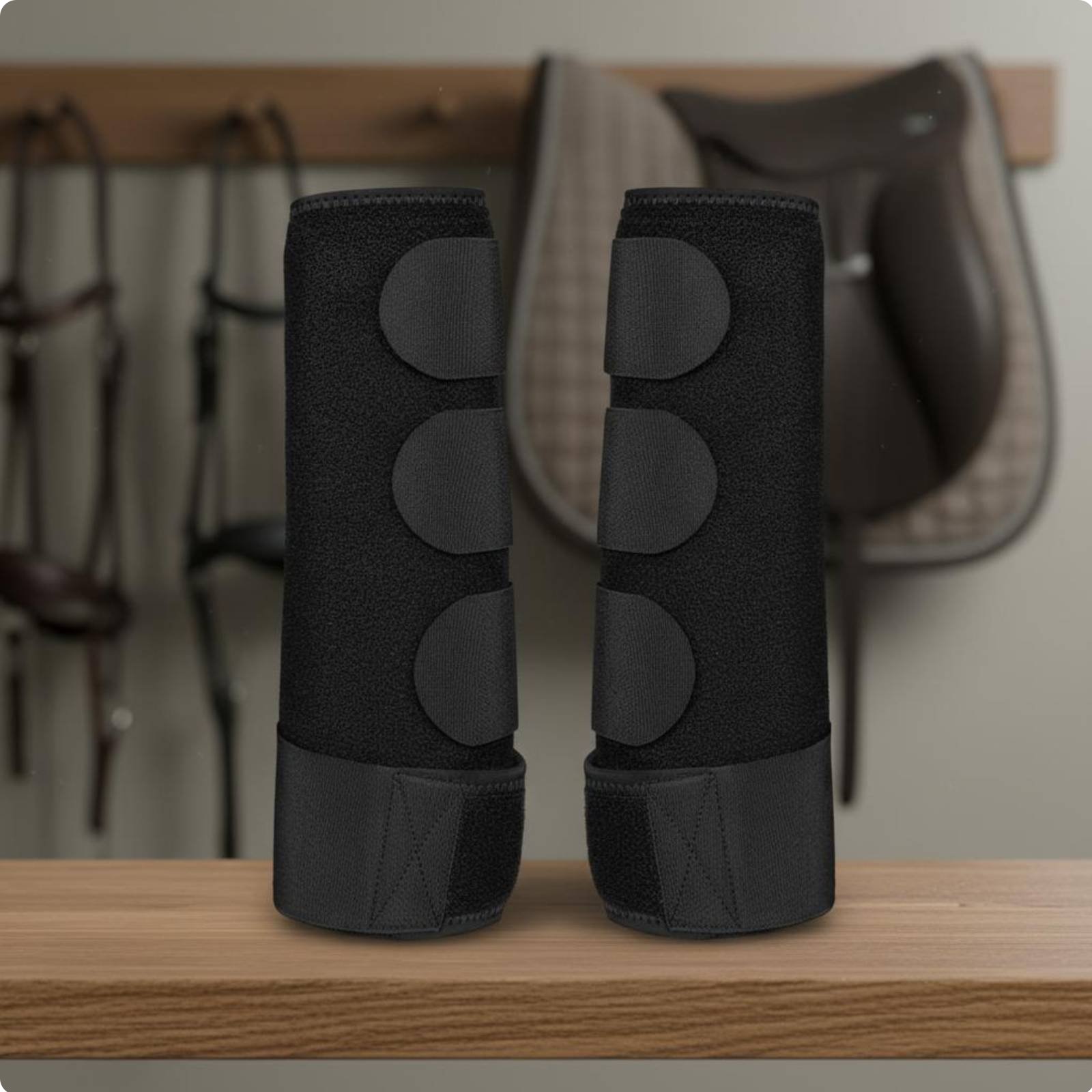 Equestrian Leg Wrap Shock Absorbing Padding Adjustable Fit for Training