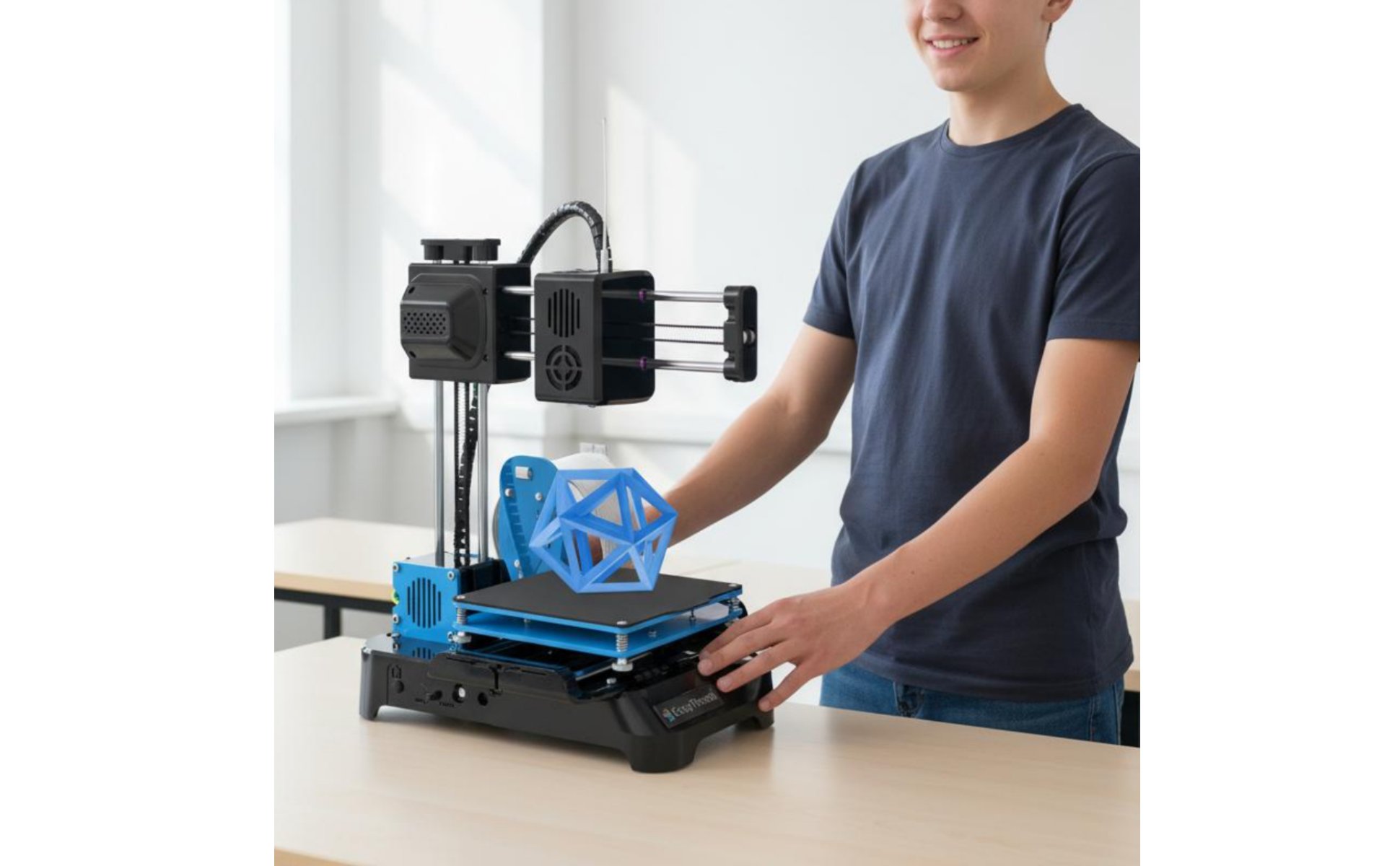 Desktop-3D-Drucker tragbar Mini-3D-Drucker einfach zu bedienen für Klassenzimmer