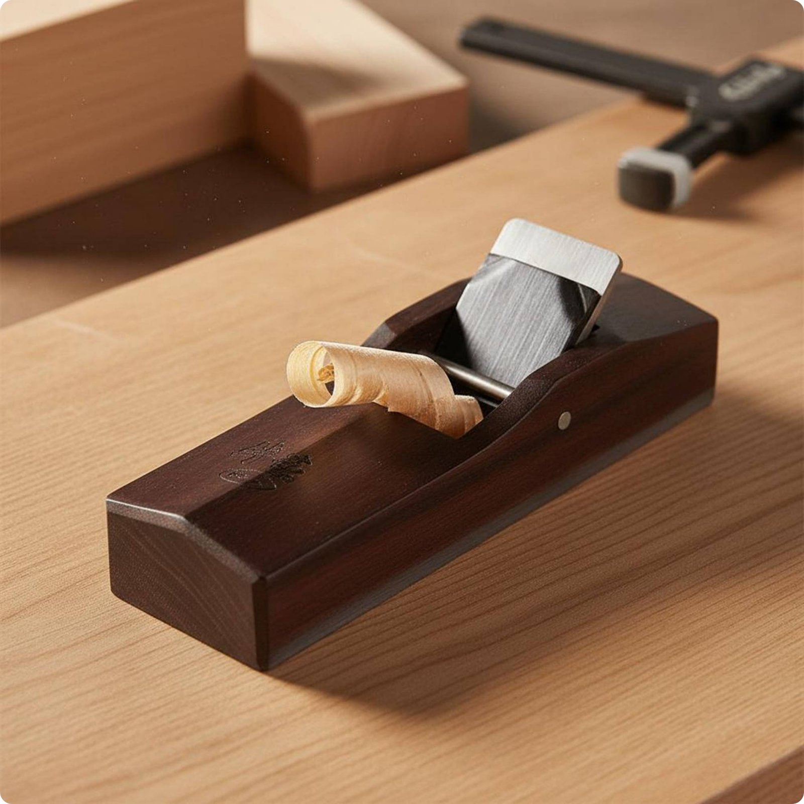 Japanese Design Pull Plane Polished Sole Woodworking Block Plane for