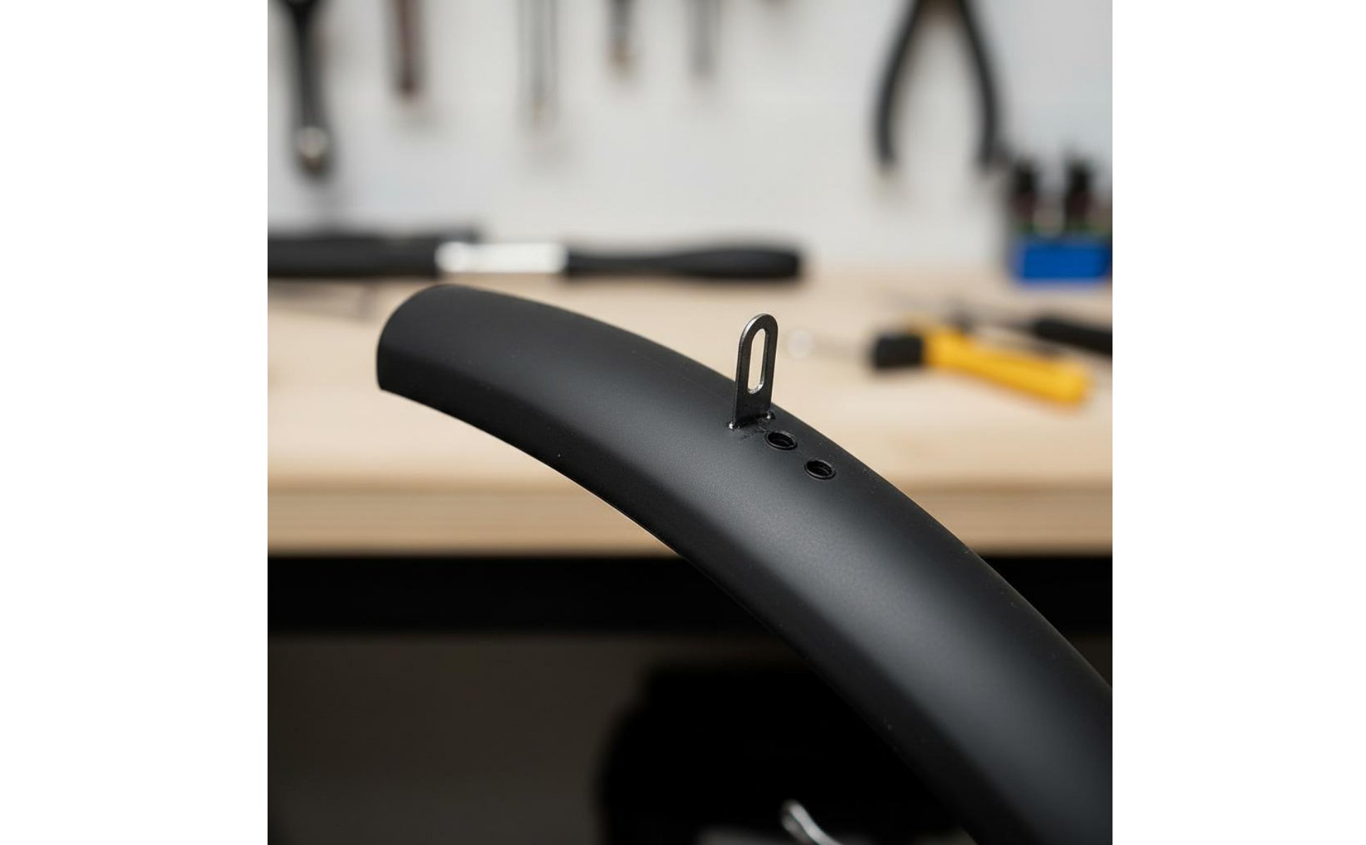 2 Pieces Mountain Bike Mudguard Matte Black Finish for Muddy Trails, Rainy Days