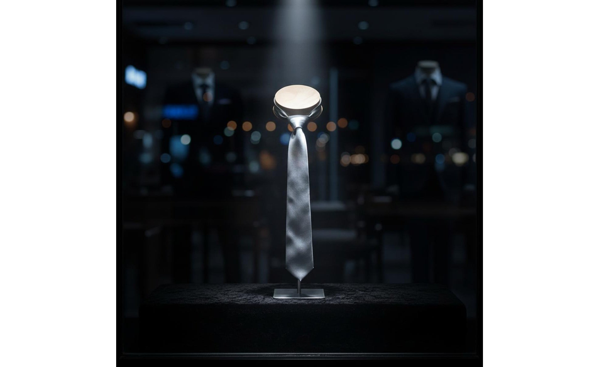 Krawattenständer minimalistisches Design Edelstahl Krawattenhalter für Boutique