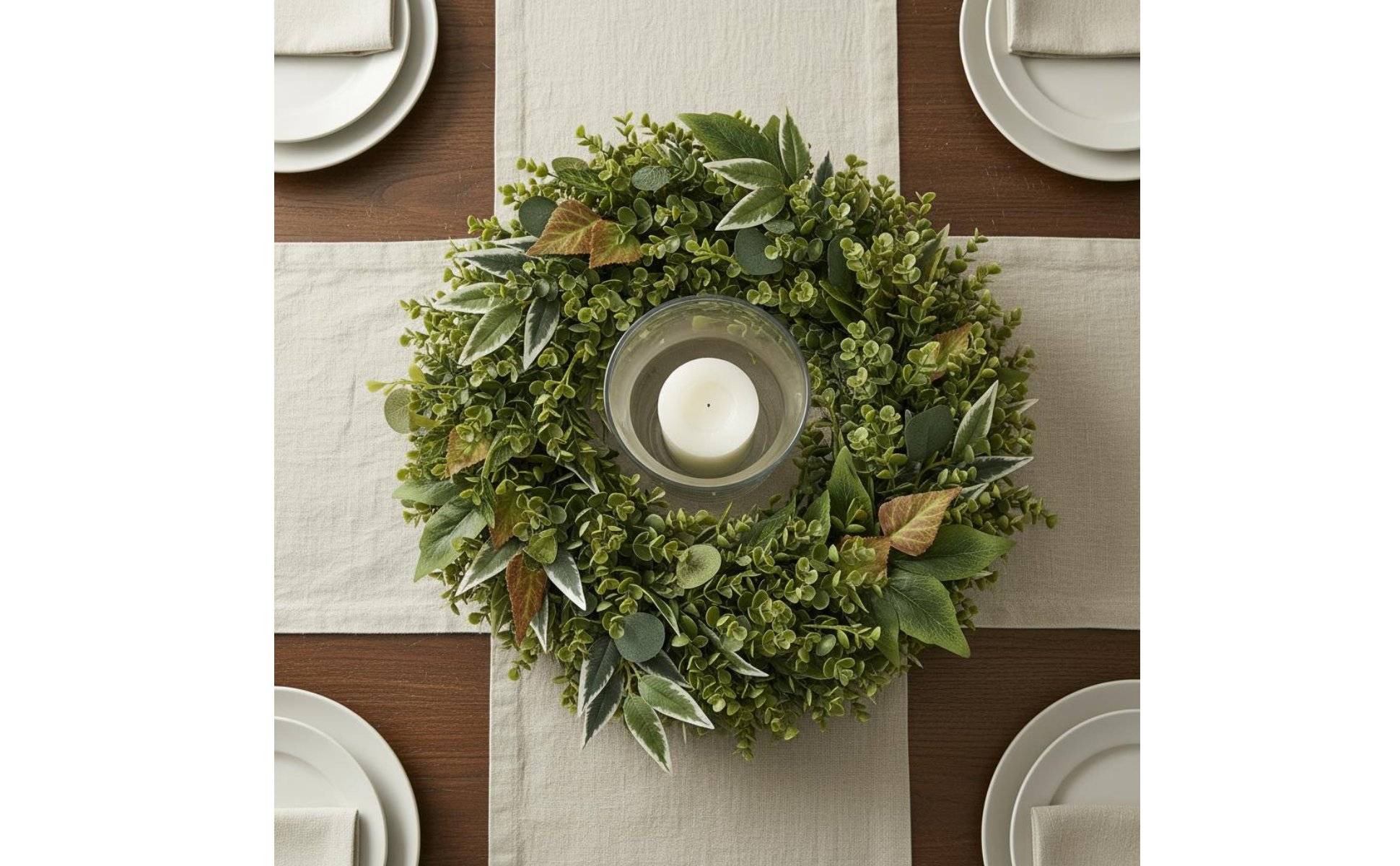 Eucalyptus Wreath Realistic Look Artificial Eucalyptus Wreath for Easter, Wall