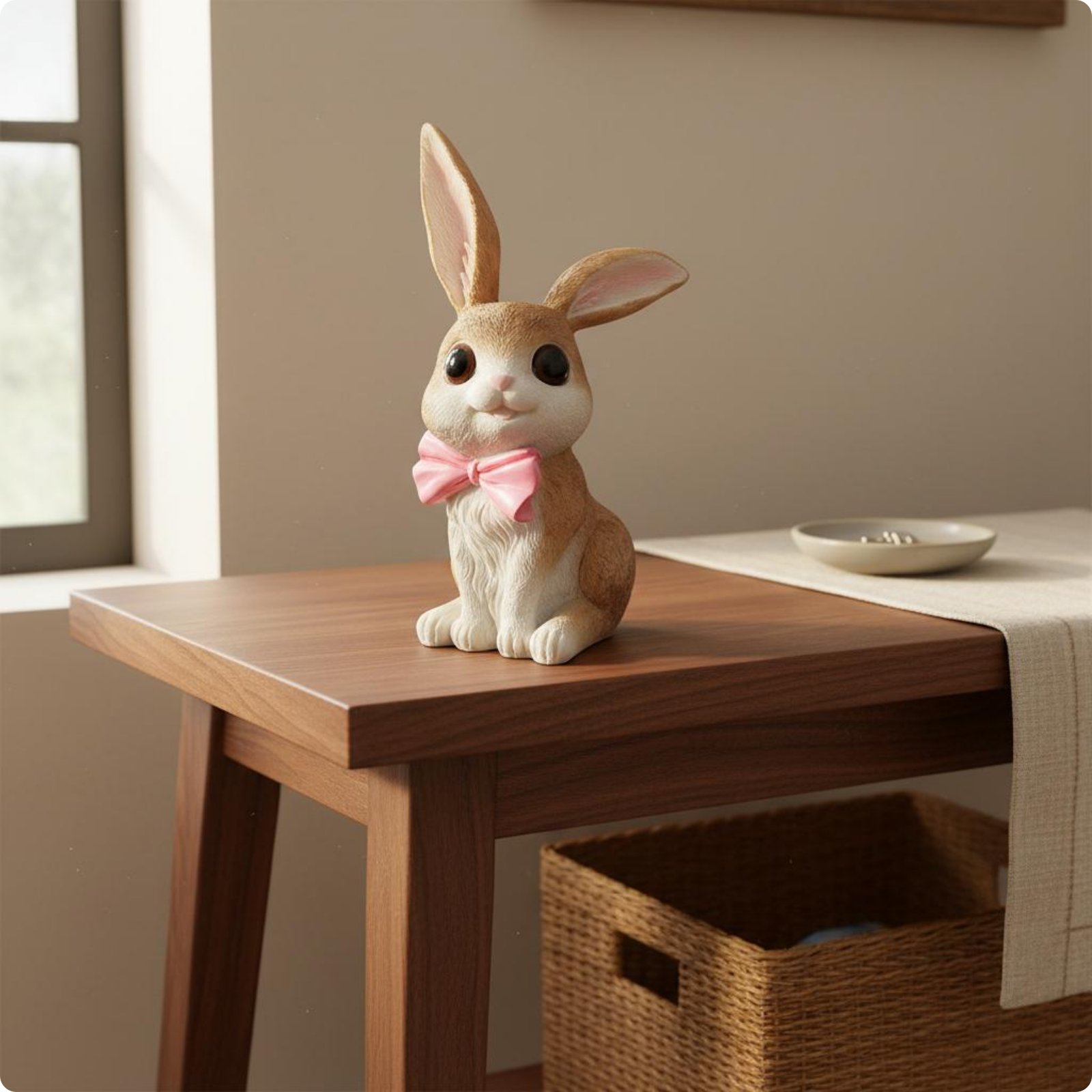 Dekohase aus Harz niedliches Design Tierfigur große Augen für Wohnzimmer,
