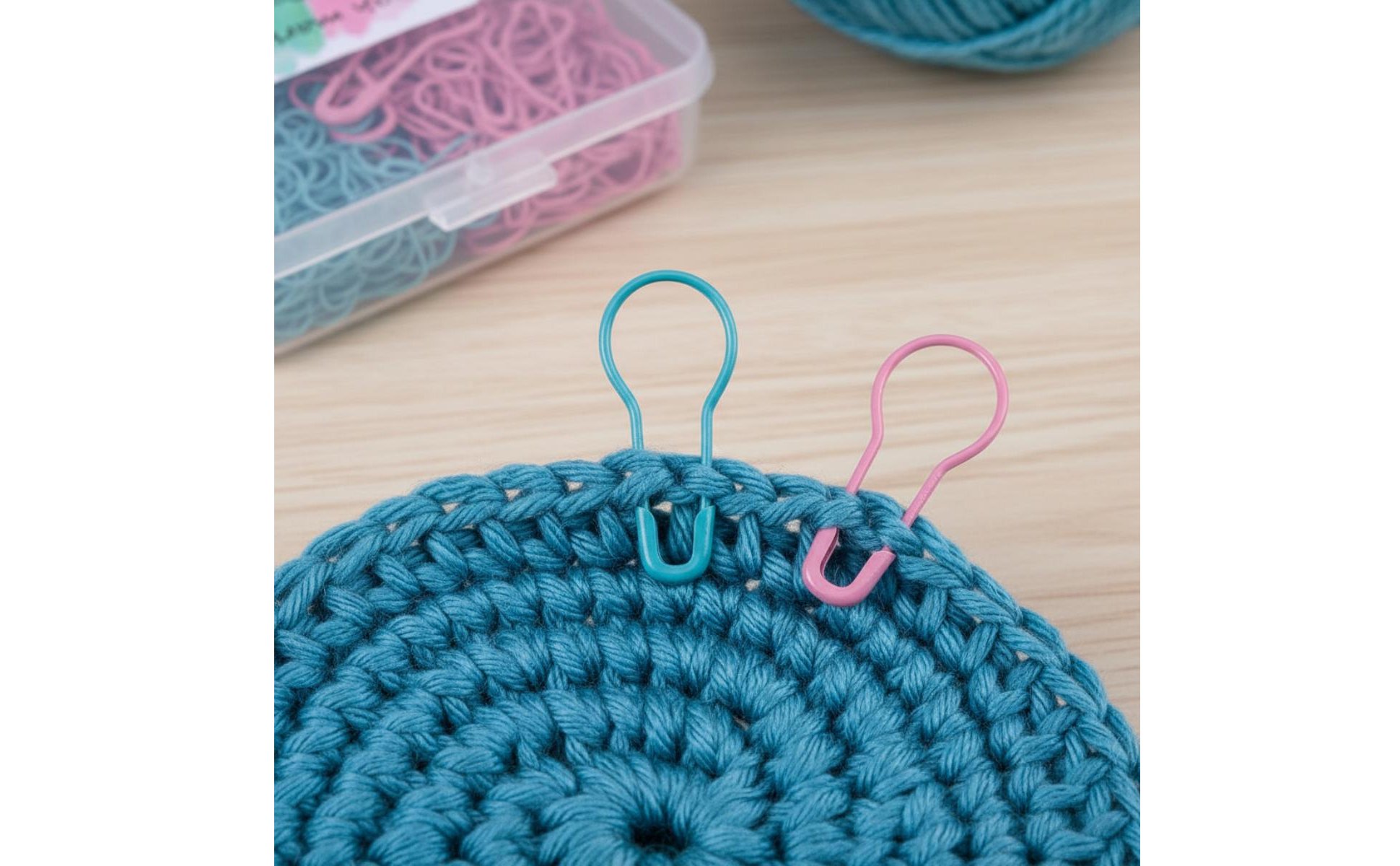 650 Pieces Stitch Marker Assorted Colors Crochet Stitch Markers Easy to Use